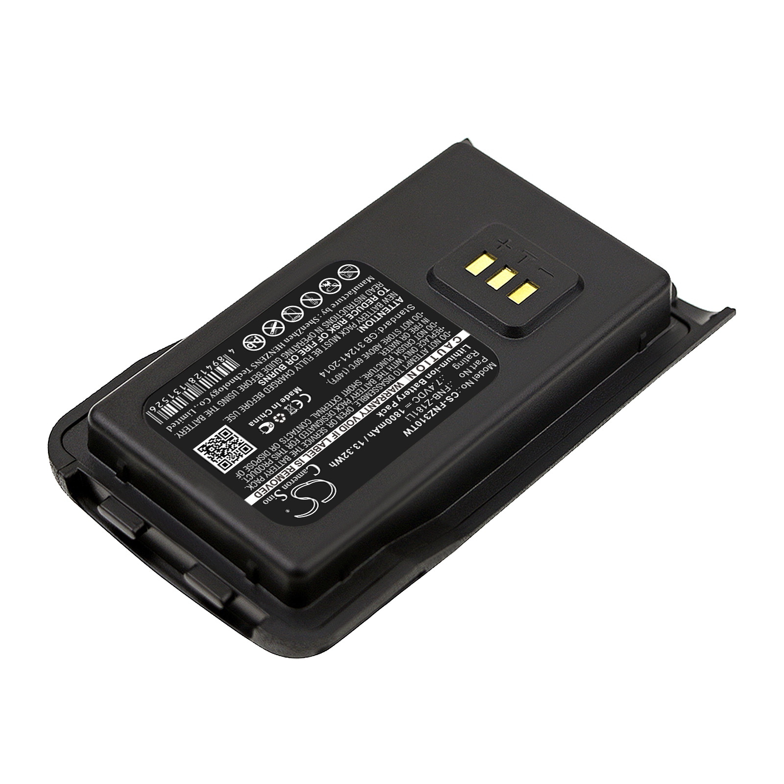 Batteri for Toveis-radio for Vertex EVX-C31, VZ-30, VZ-30-G6-4 og andre.