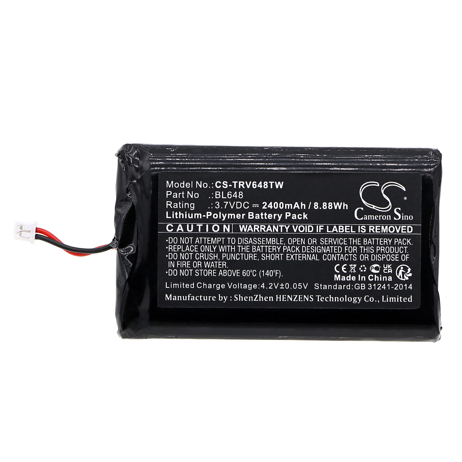 Batteri for Toveis-radio for Retevis RB48, RB648