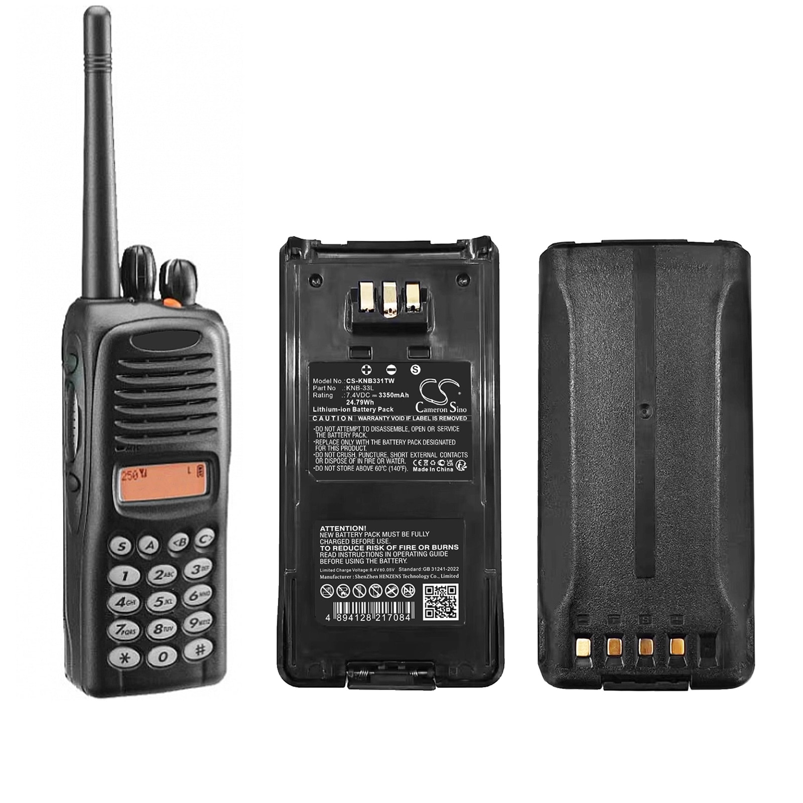 Batteri for Toveis radio for Kenwood TK-2180, TK-3160, TK-3180 etc.