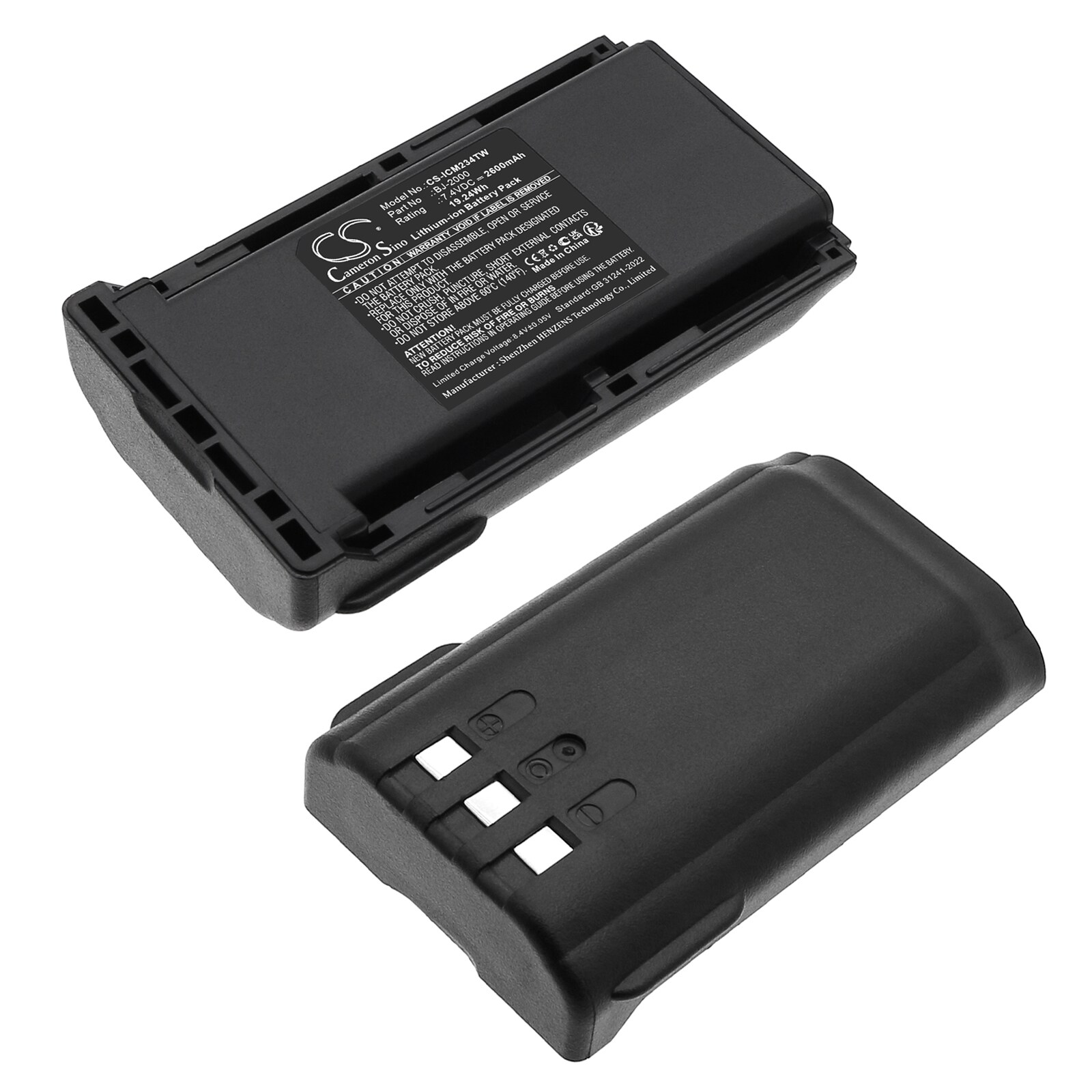 Batteri for Toveis-radio for Icom IC-4011, IC-A14, IC-A14S etc.
