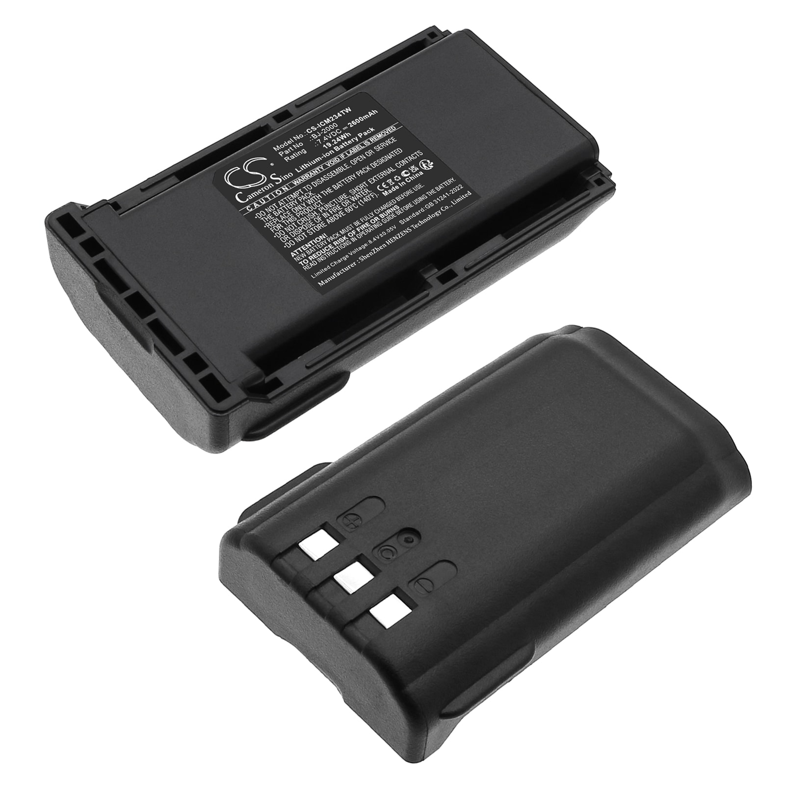 Batteri for Toveis-radio for Icom IC-4011, IC-A14, IC-A14S etc.