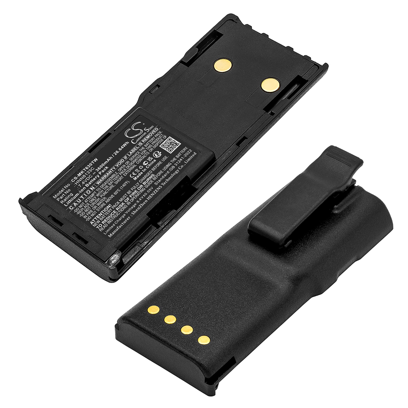 Batteri for Toveis-radio for Motorola CP250, CP450, CP450LS etc.