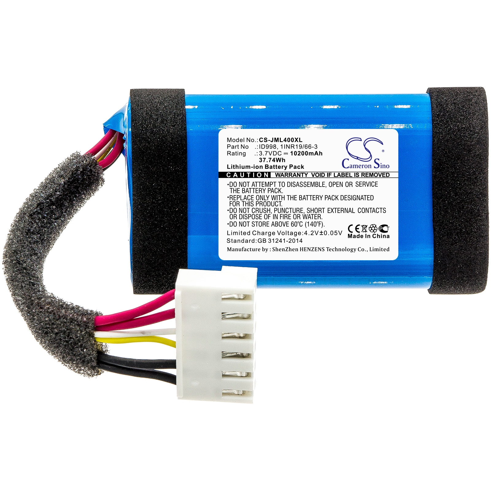 JBL Charge 4 Batteri 3,7 V 10 200 mAh – Kraftig Li-ion Erstatningsbatteri
