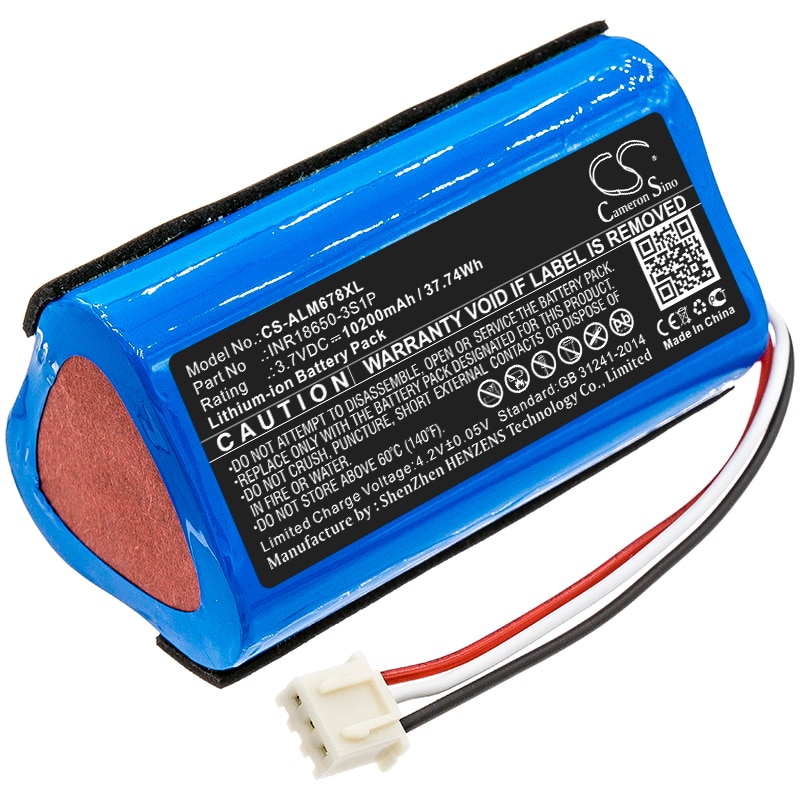 Batteri til høyttaler for Altec Lansing Omni Jacket, iMW678, iMW678-BLK og andre.