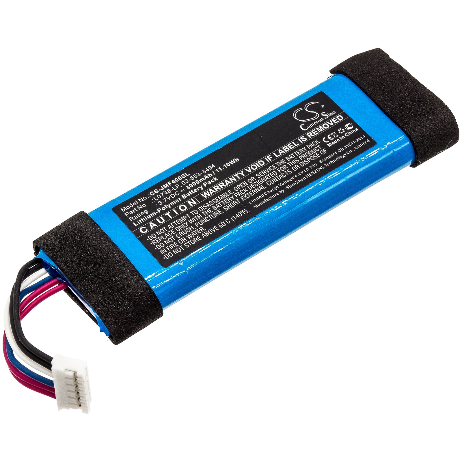 Batteri til høyttaler for JBL Flip Essential, Flip 3 Stealth Edition, Flip 3 SE