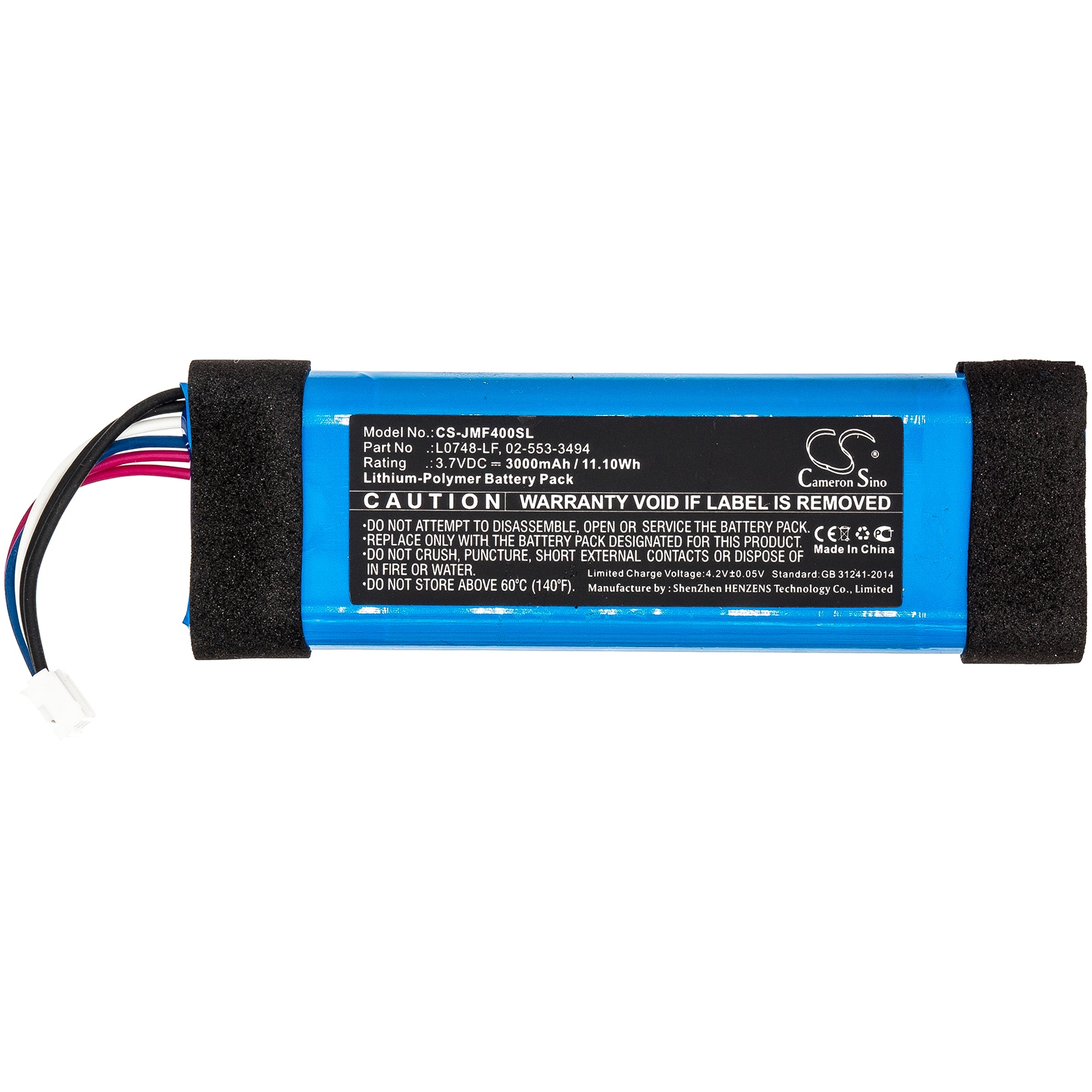 Batteri til høyttaler for JBL Flip Essential, Flip 3 Stealth Edition, Flip 3 SE