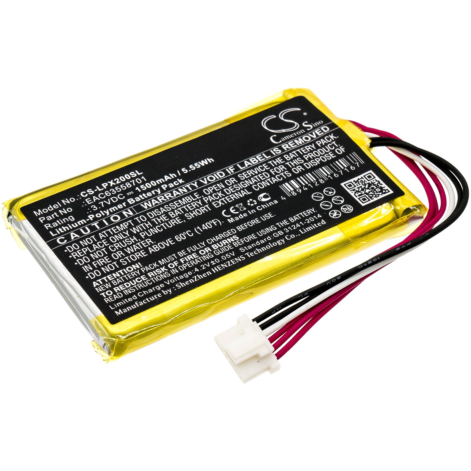 Batteri til høyttaler for LG XBOOM Go PL2, PJ3, PJ9 og andre.