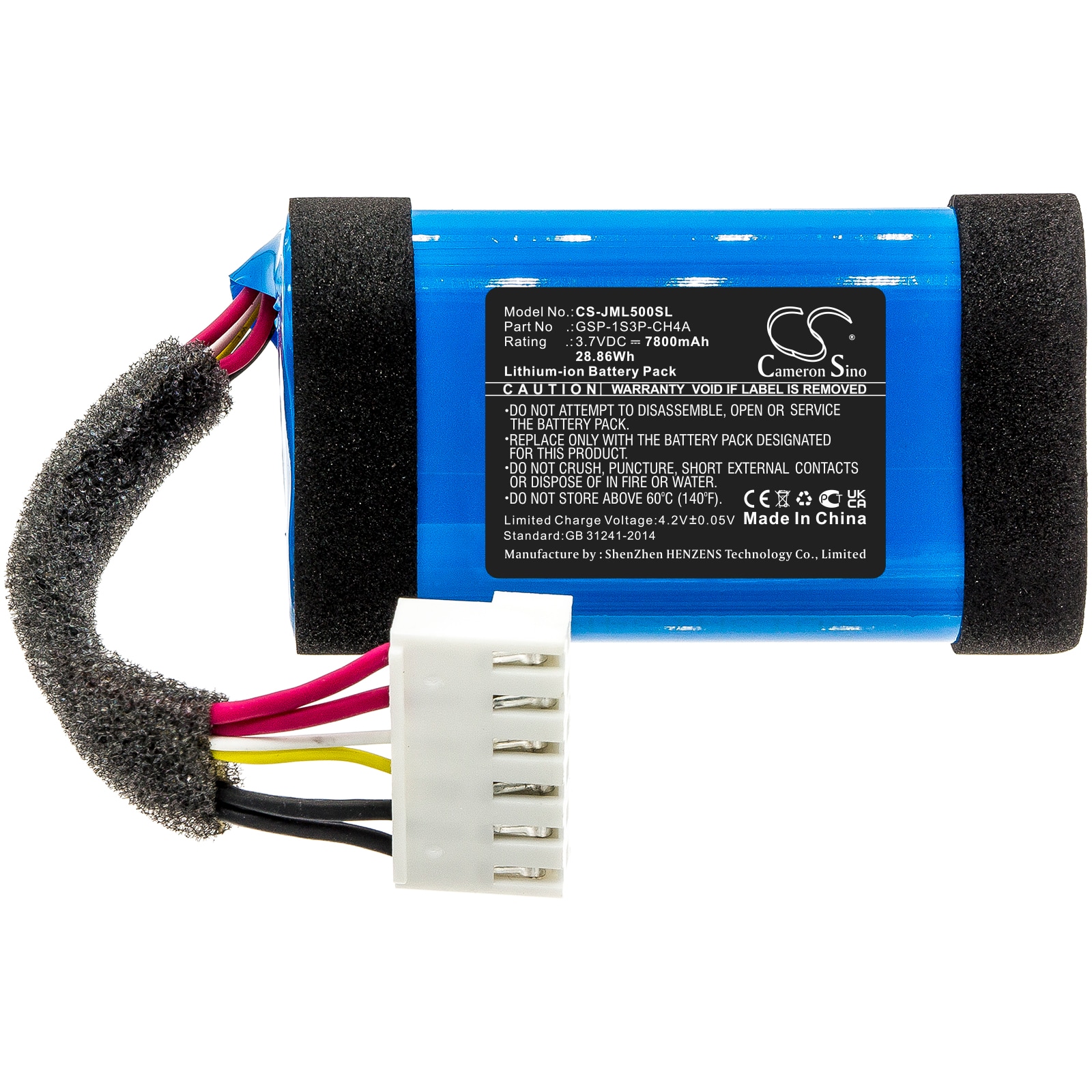 Batteri til høyttaler for JBL JBLCHARGE5BLUAM, Charge 4 (kun GSP-1S3P-CH4A)