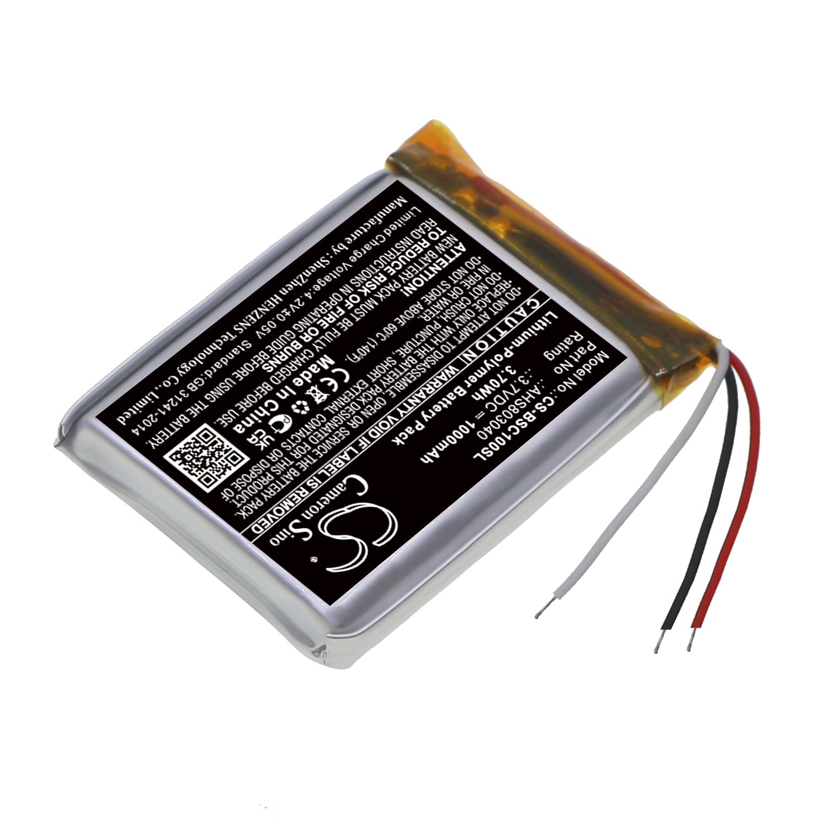 Høyttalerbatteri for BOSE SoundWear Companion