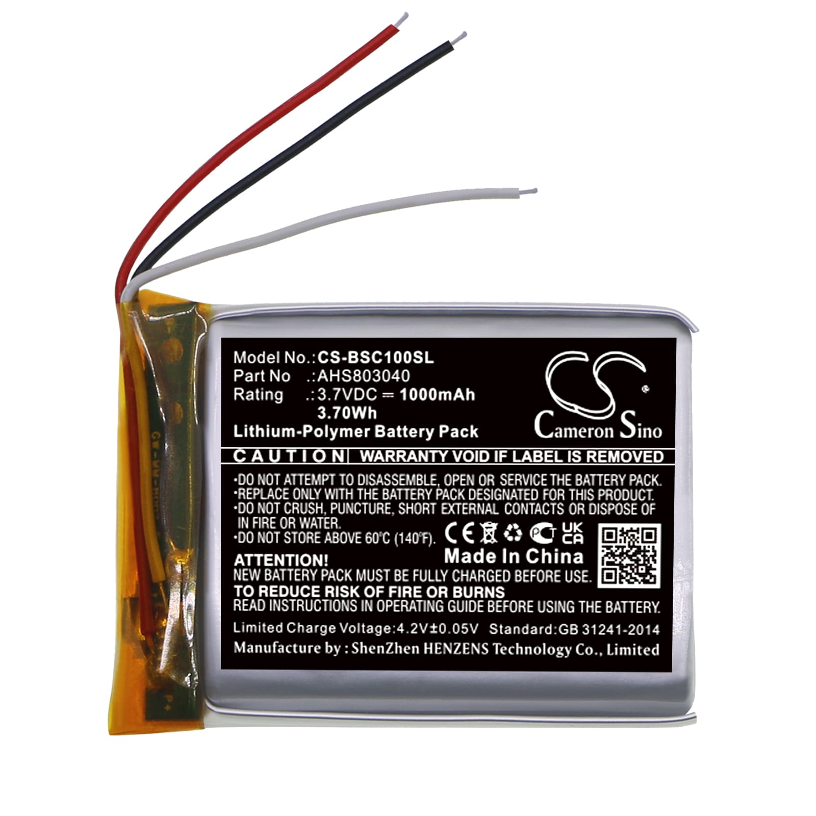 Høyttalerbatteri for BOSE SoundWear Companion