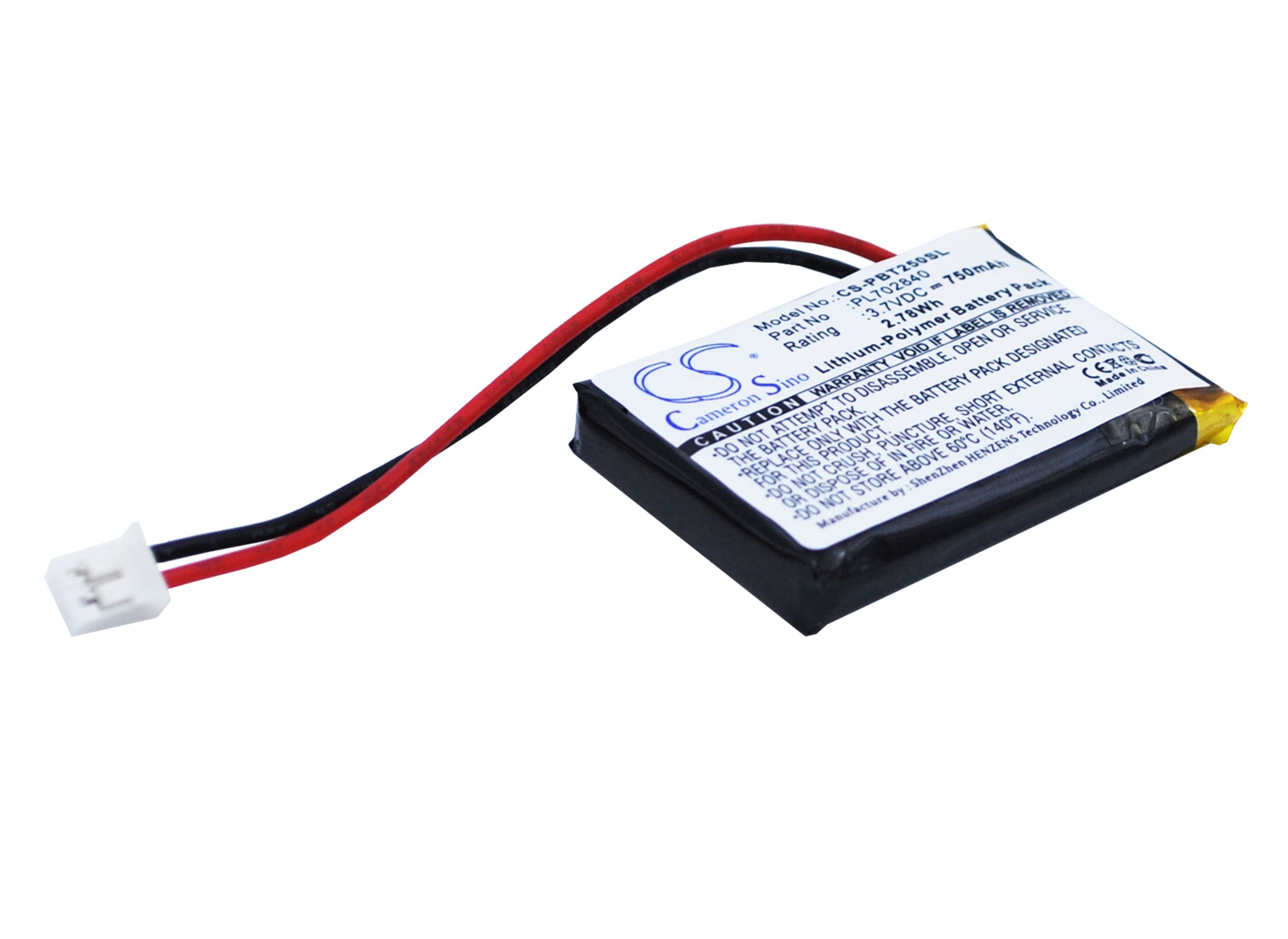 Batteri til høyttaler for Philips BT2500, BT2500W, BT2500B osv.
