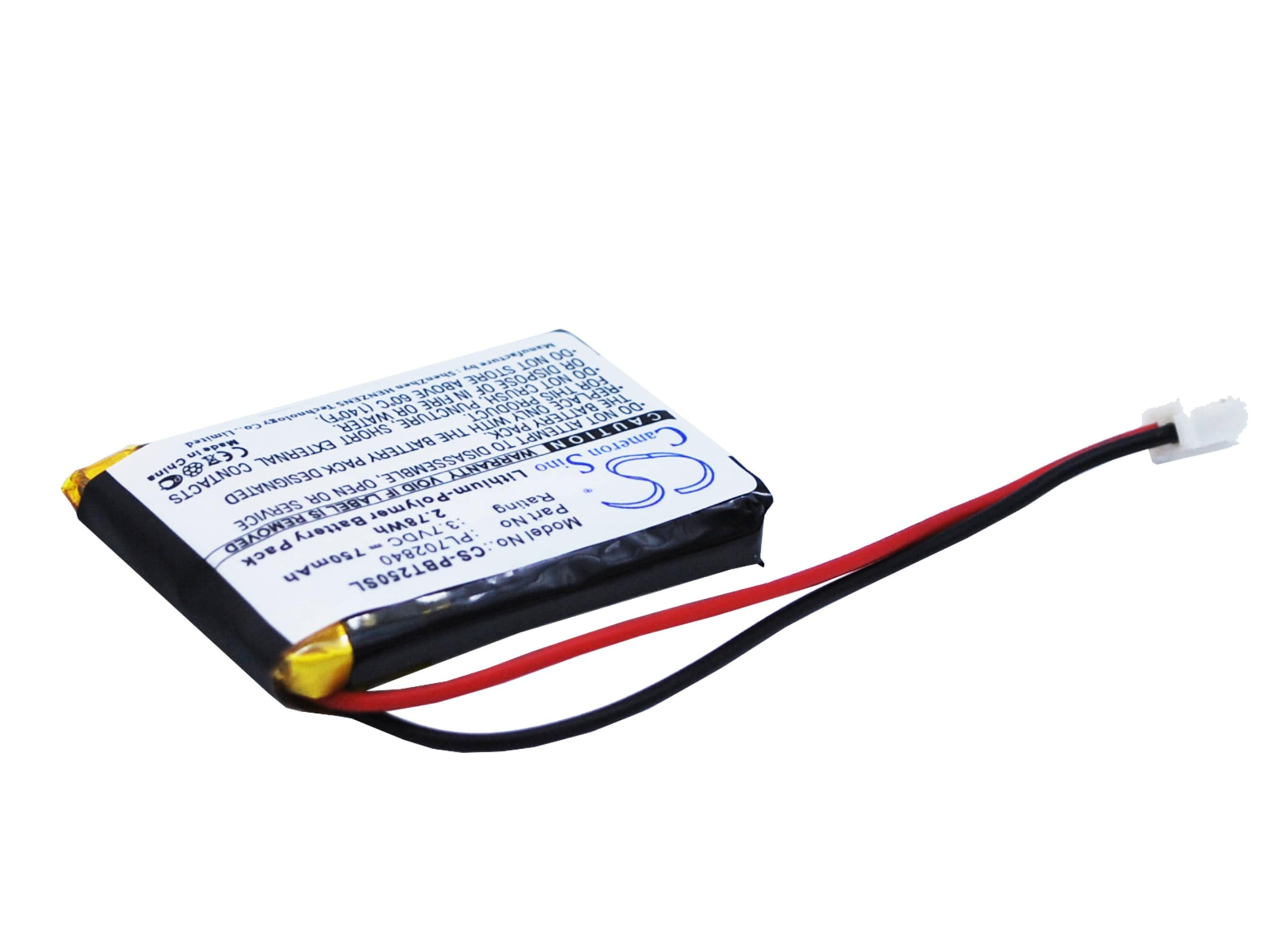 Batteri til høyttaler for Philips BT2500, BT2500W, BT2500B osv.