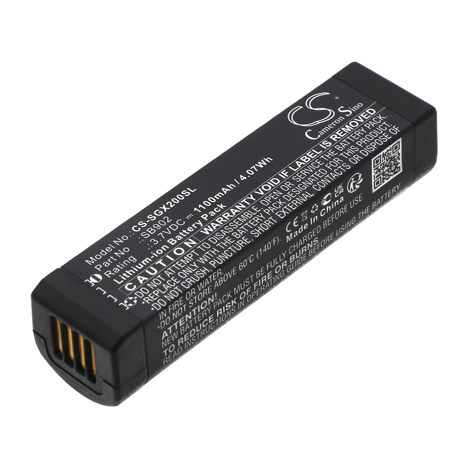Batteri til høyttaler for SHURE GLXD1, GLXD2, GLX-D Digital Wireless Systems og andre