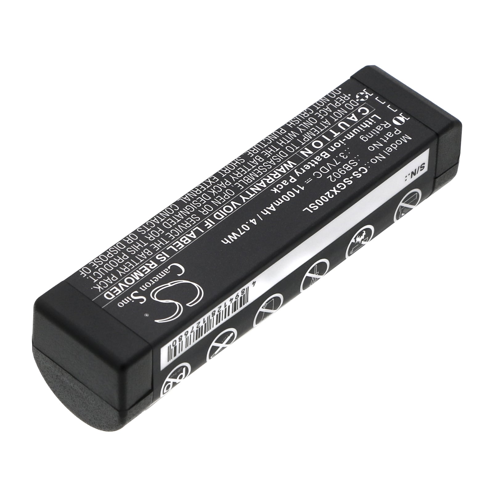 Batteri til høyttaler for SHURE GLXD1, GLXD2, GLX-D Digital Wireless Systems og andre