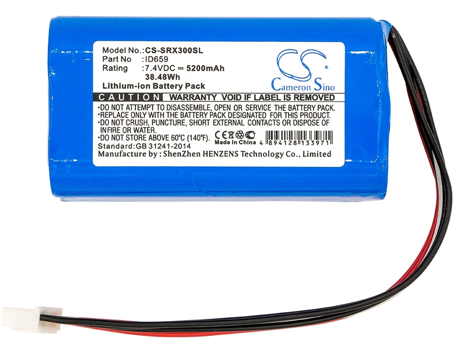 Batteri til høyttaler for Sony SRS-X30, SRS-XB3, SRS-XB30 og andre.