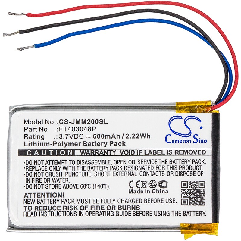 Batteri til høyttaler for JBL Micro 2, Micro II, Clip osv.