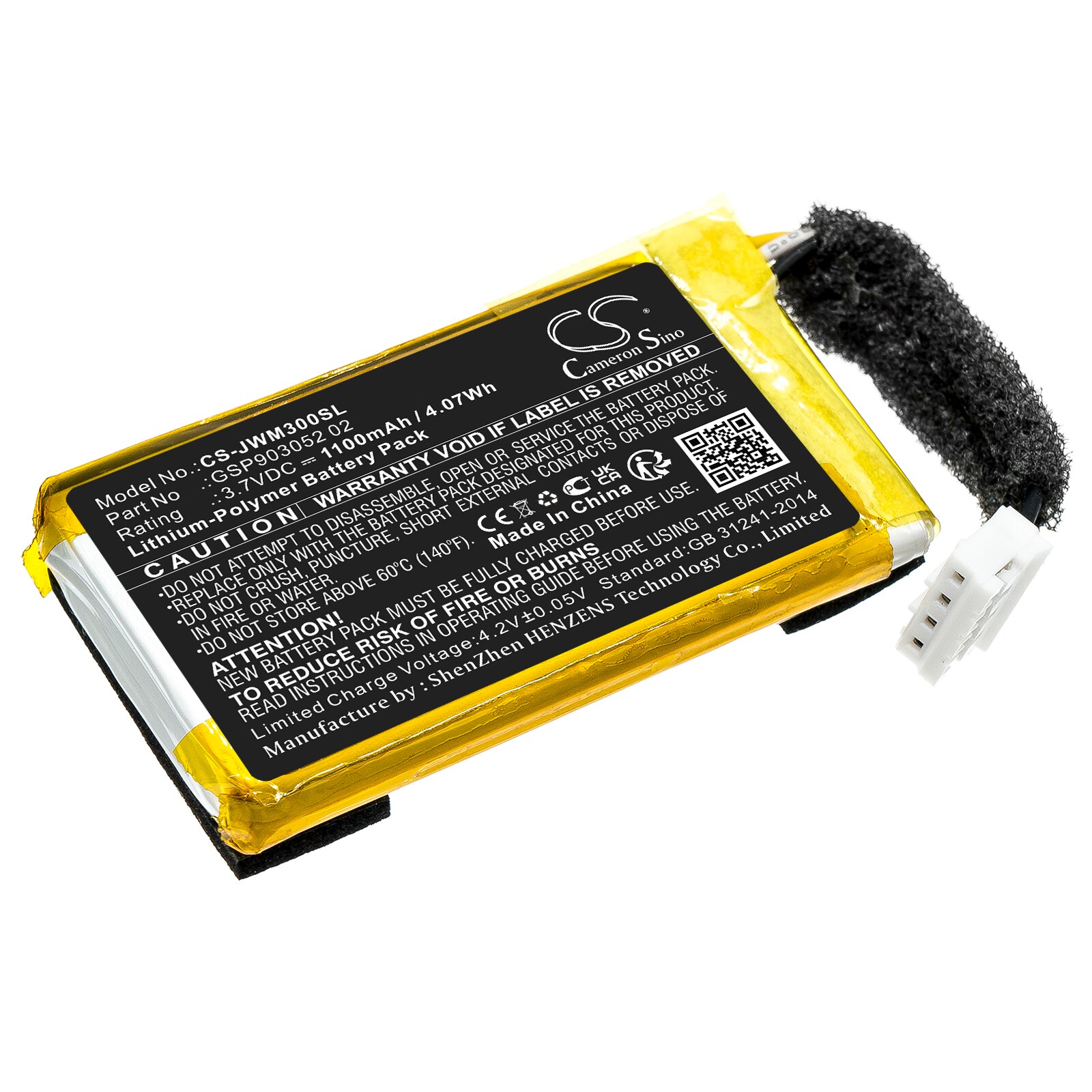 Batteri til høyttaler for JBL Wind 3, Wind 3S