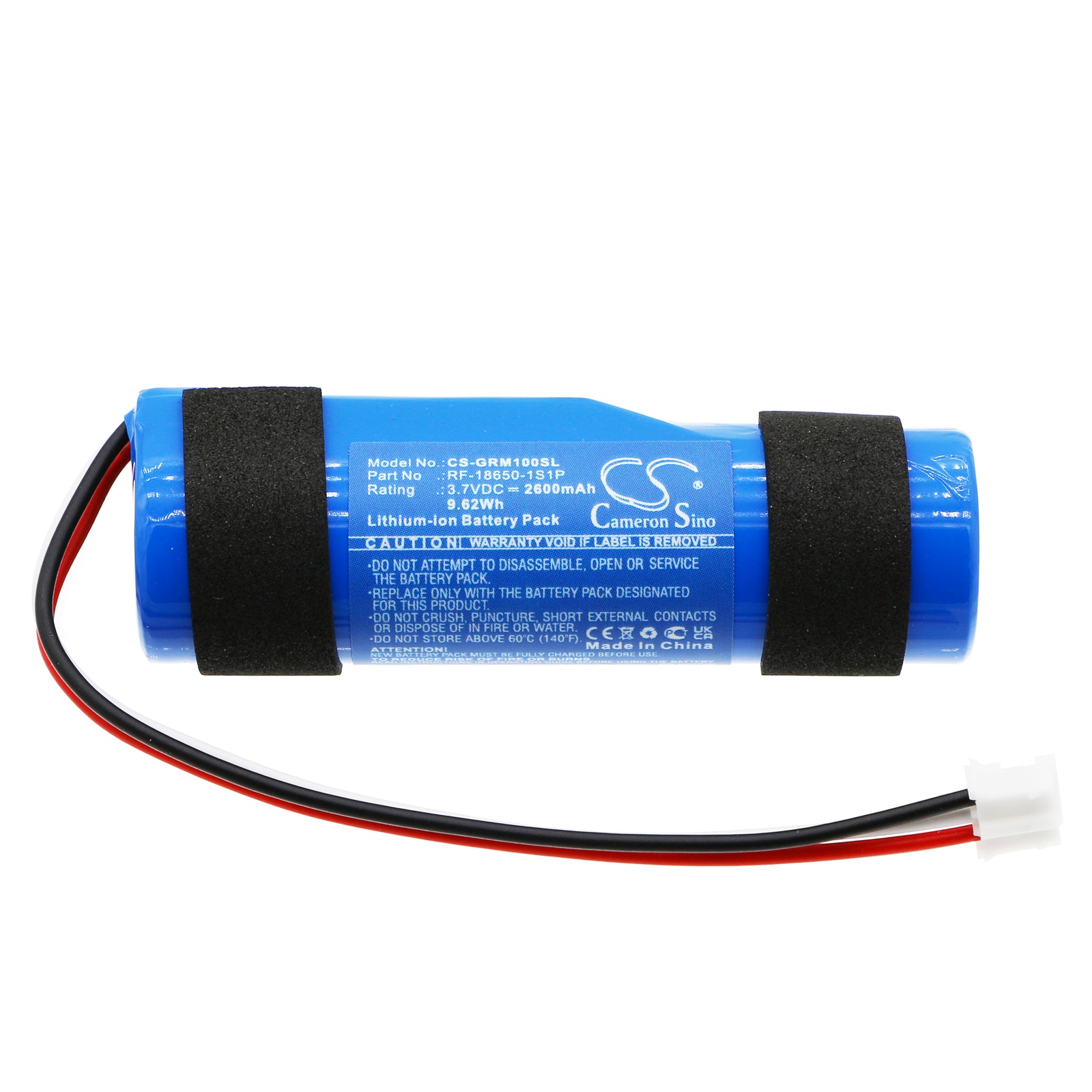 Batteri til høyttaler for Groove onn Rugged Speaker, Rugged SM, trådløs LED-høyttaler osv.