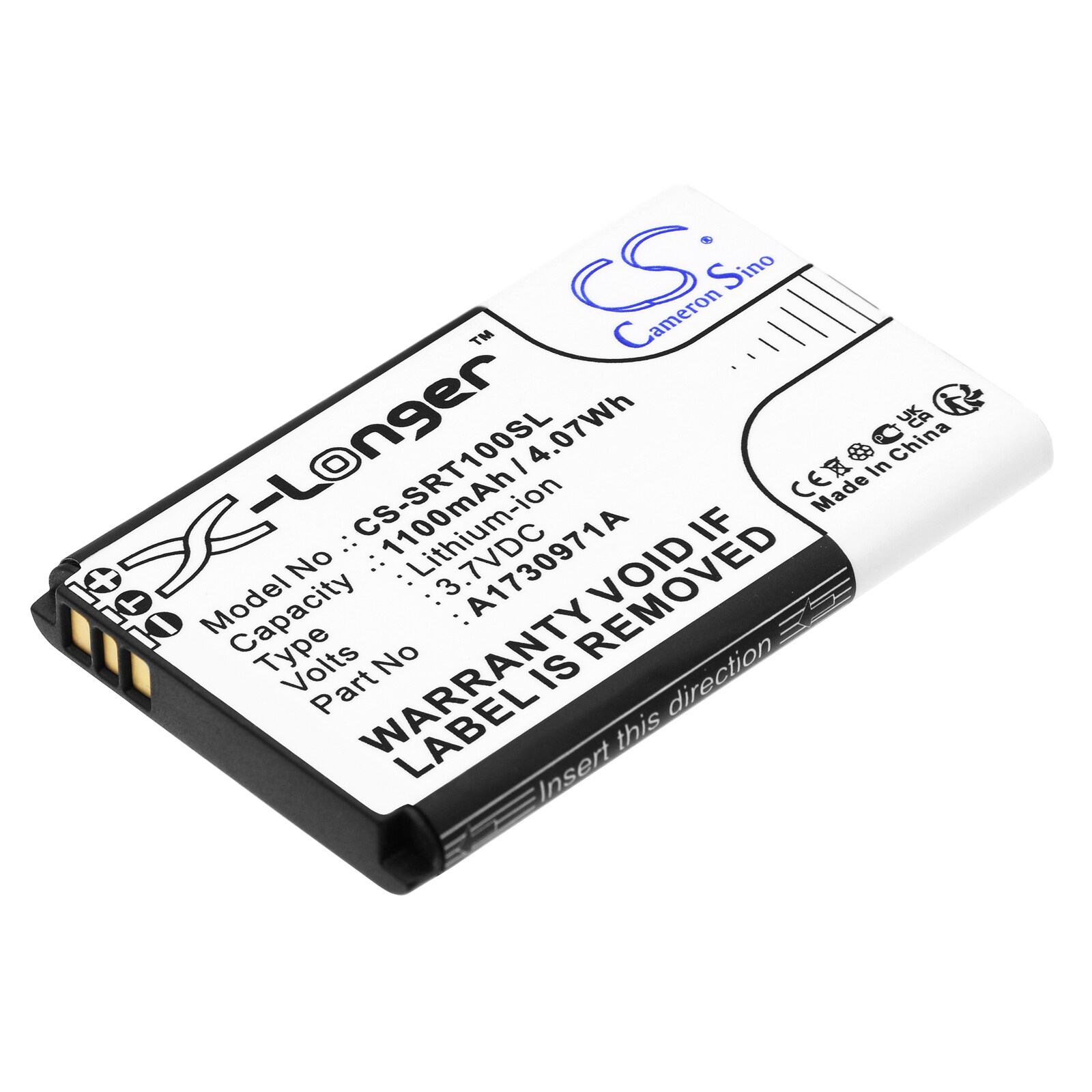 Batteri til høyttaler for Sony S-Air trådløs sender/mottaker, EZW-RT10