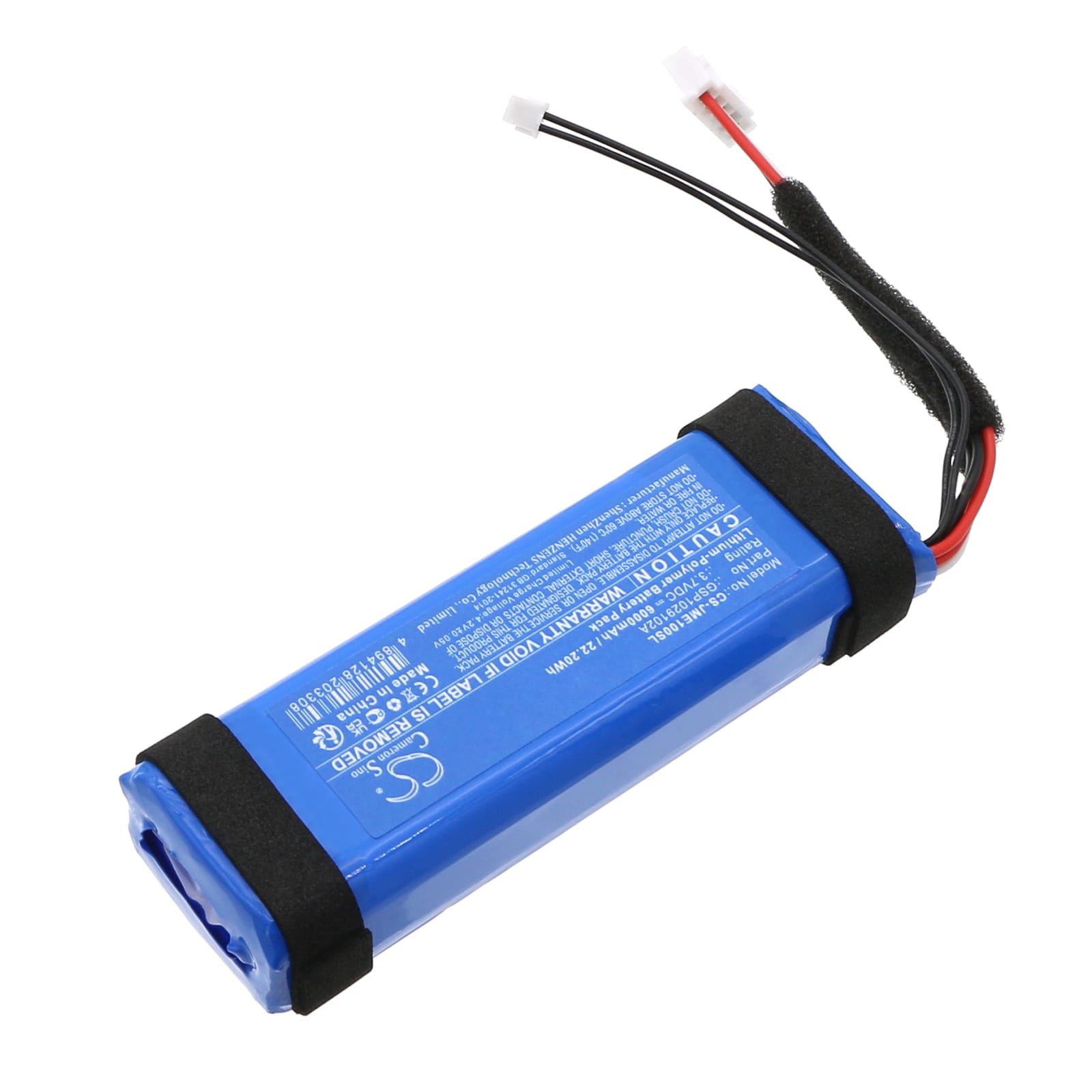 Høyttalerbatteri 6000 mAh 3,7 V / batteri til JBL Charge Essential / Charge Essential 1 / erstatter GSP1029102A