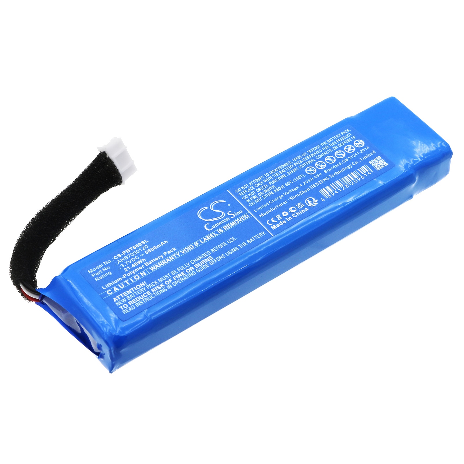 Batteri til høyttaler for Philips BT6600, BT6600B