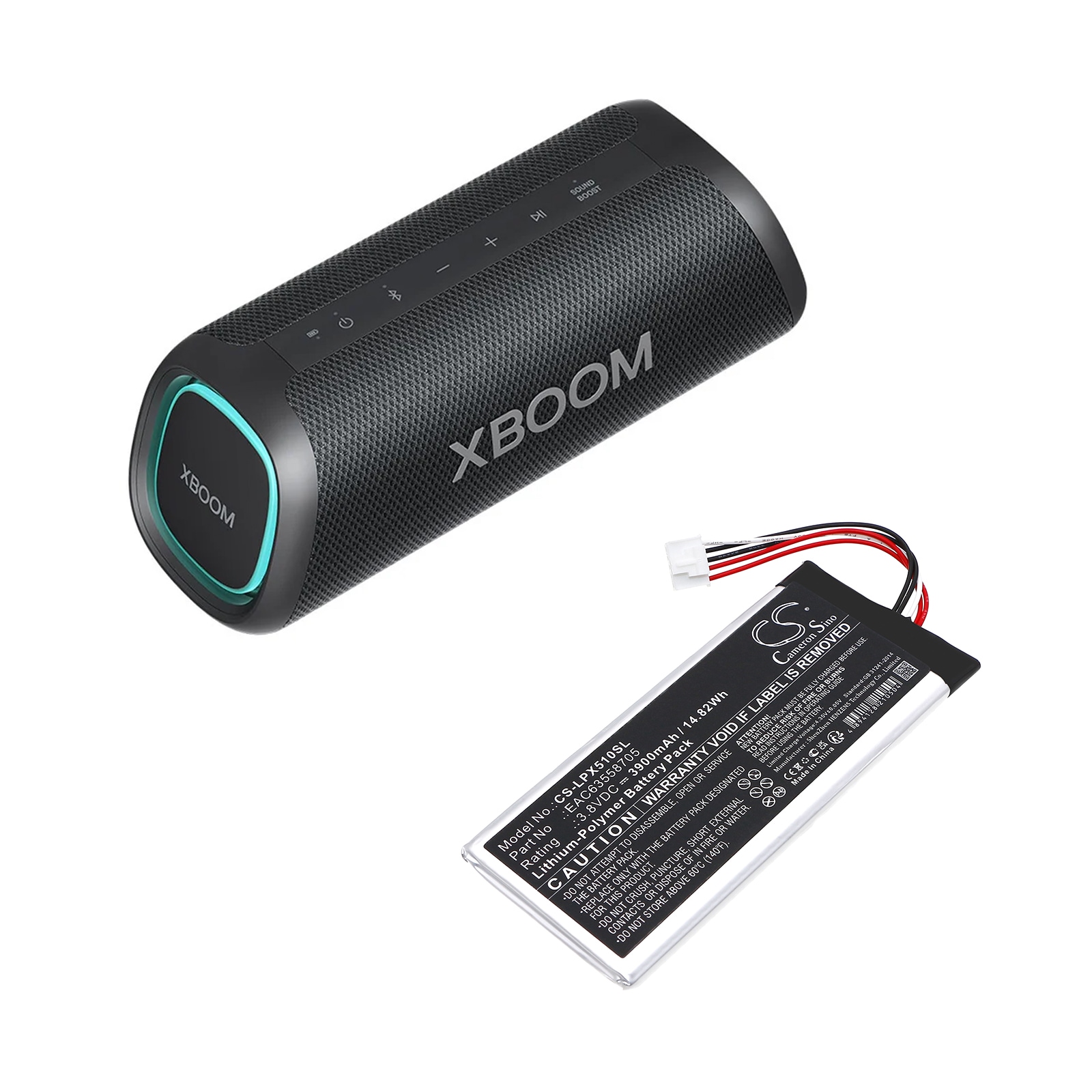 Batteri til høyttaler for LG XG5QBK, XBOOM Go DXG5Q