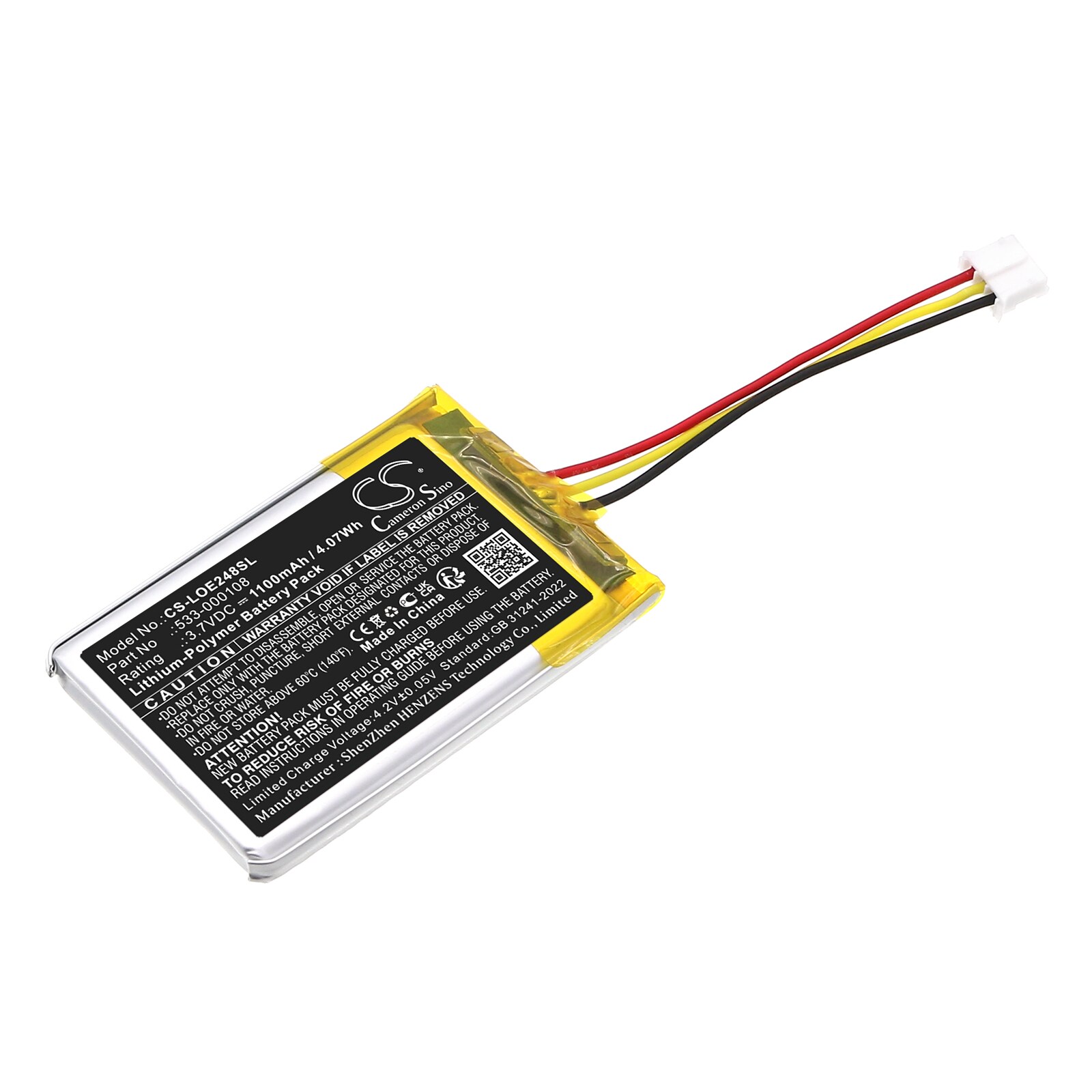 Batteri til høyttaler for Logitech 880-000248, 886-000015, Mini Boombox og andre.