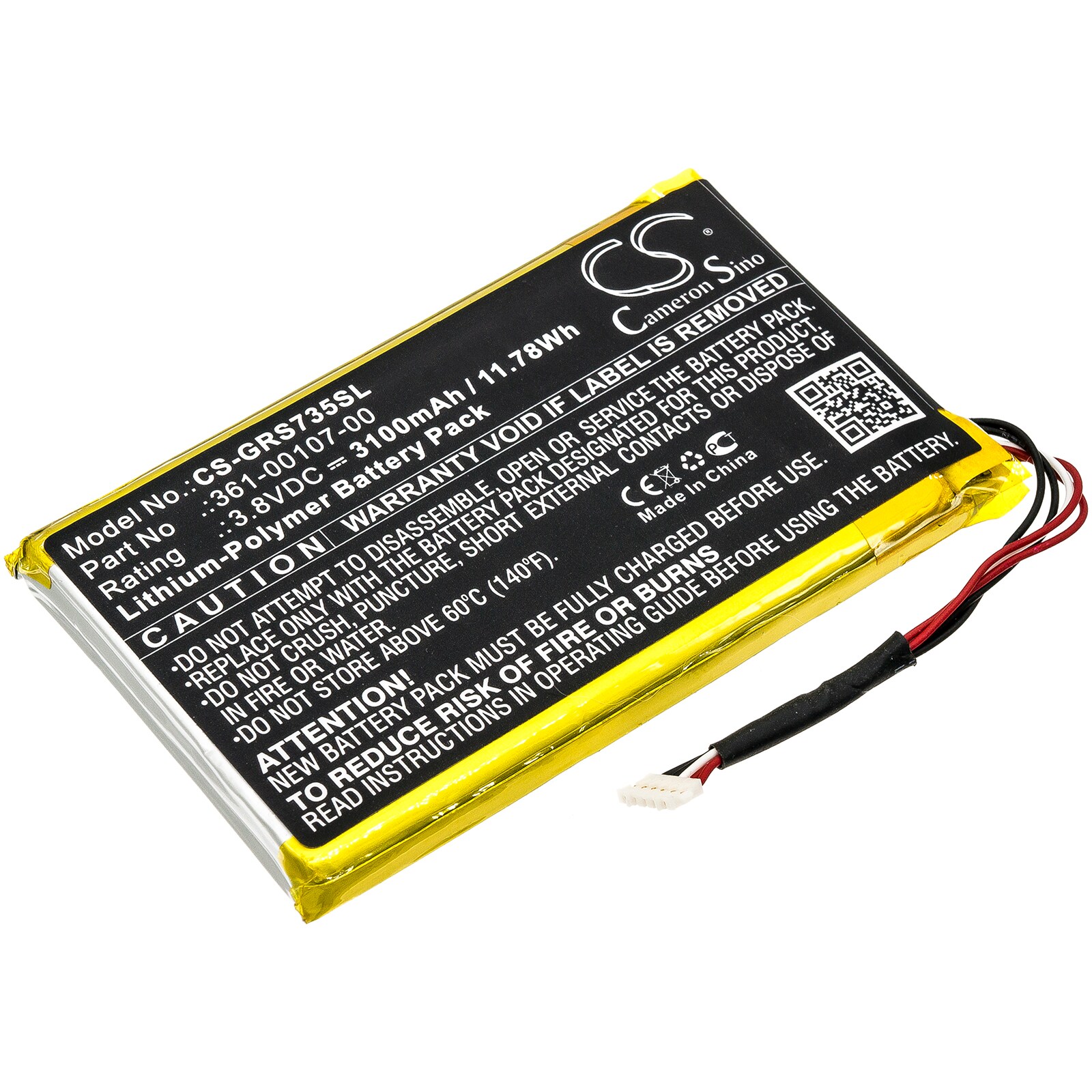 Batteri til Navigator, GPS for Garmin inReach SE, Explorer+, 010-01735-10 og andre.