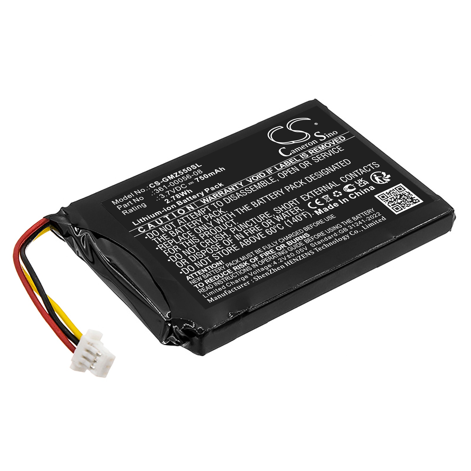 Batteri til Navigator, GPS for Garmin DriveSmart 5, DriveSmart 55, DriveSmart 65 og andre.