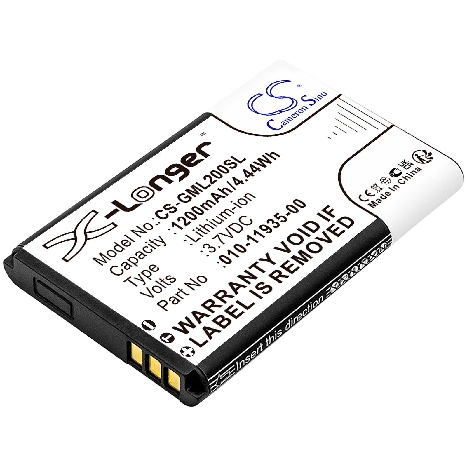 Batteri til Navigator, GPS for Garmin 010-01055-15, 010-02184-01, GLO etc.