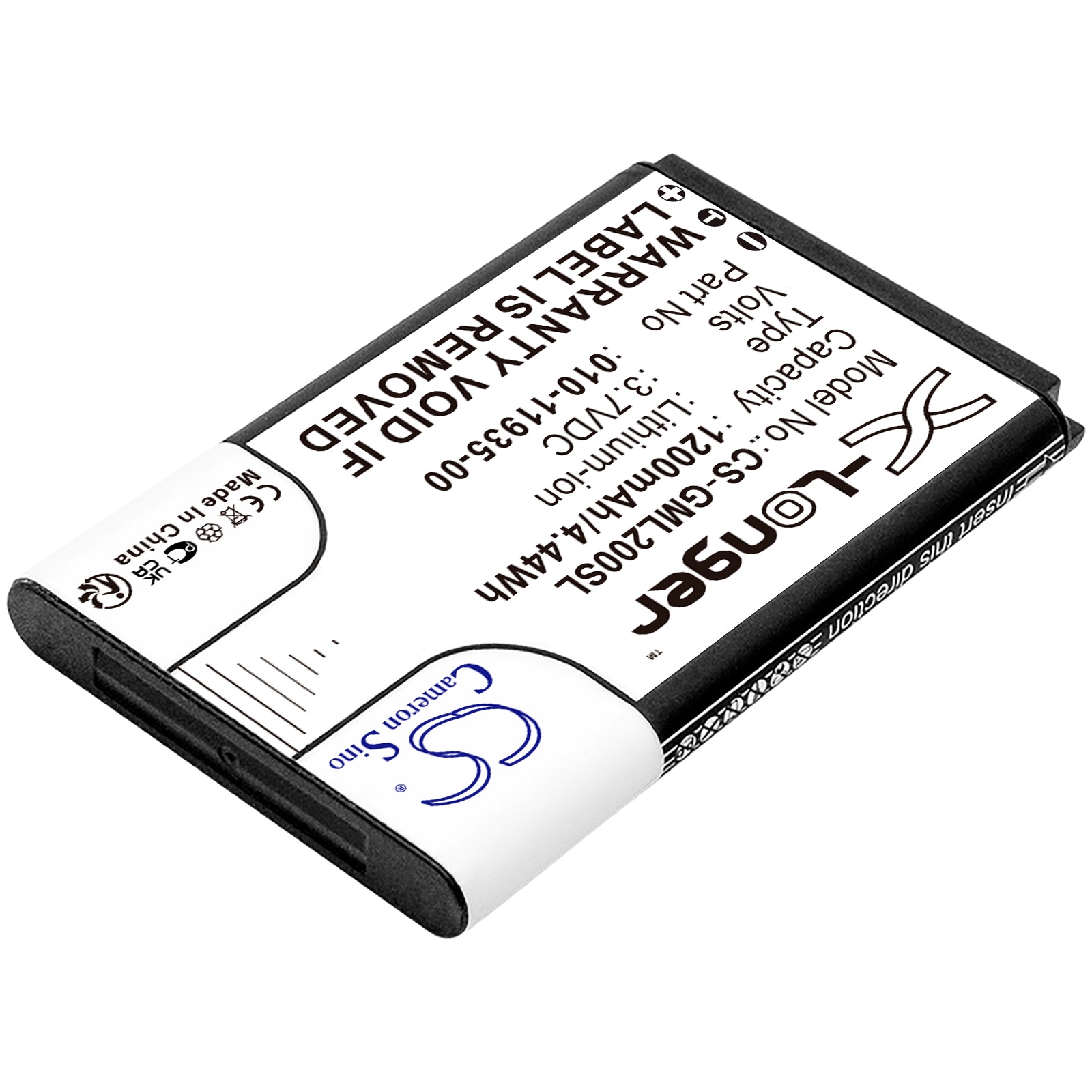 Batteri til Navigator, GPS for Garmin 010-01055-15, 010-02184-01, GLO etc.