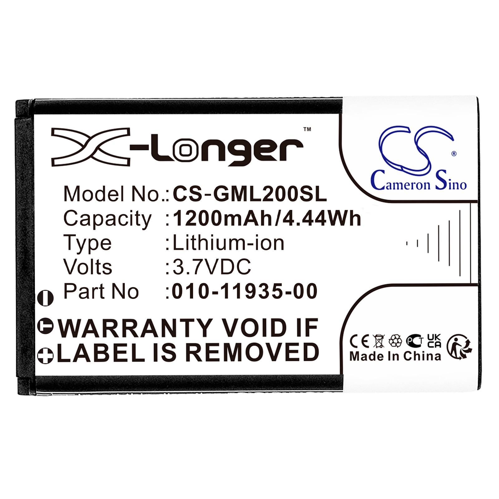 Batteri til Navigator, GPS for Garmin 010-01055-15, 010-02184-01, GLO etc.