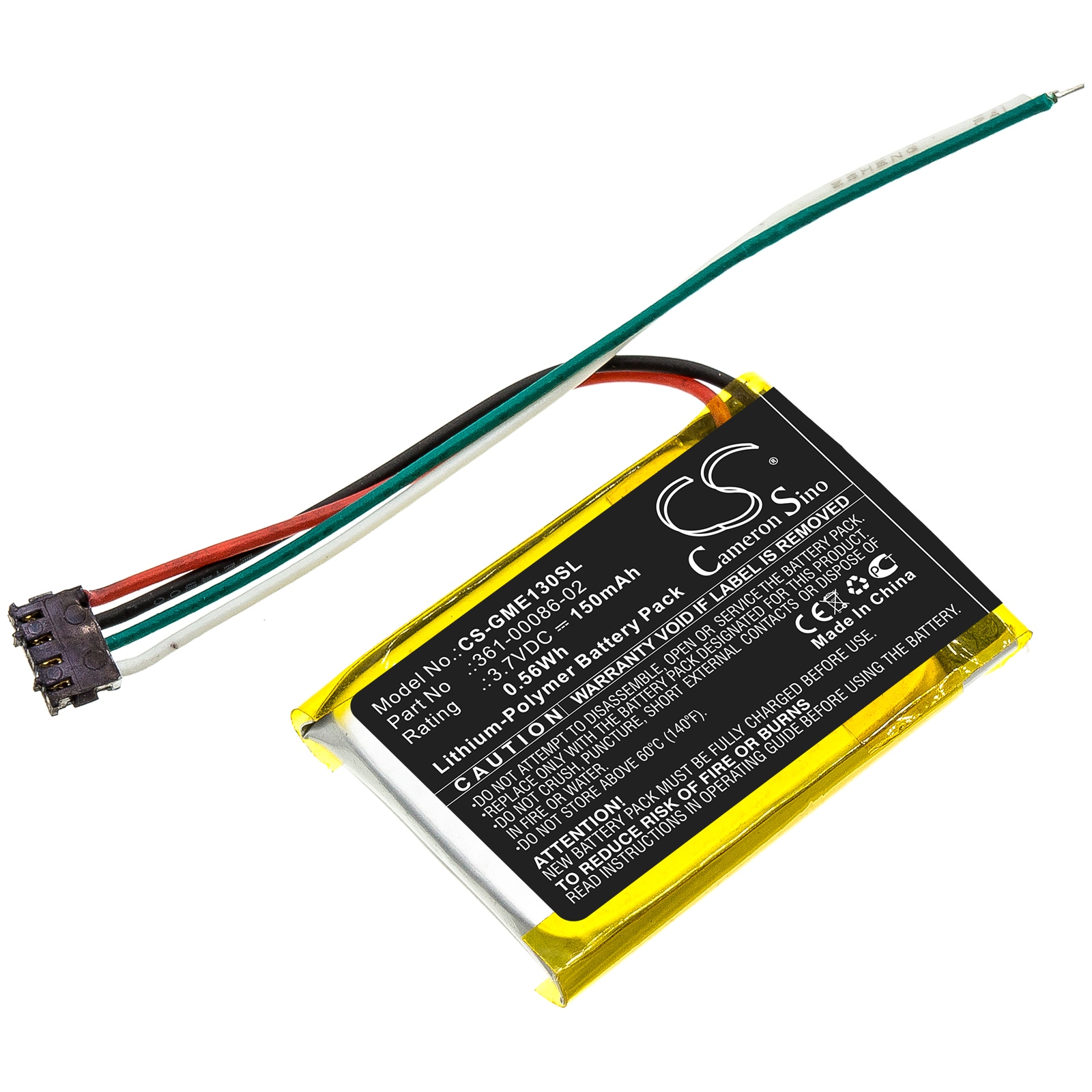 Batteri til Navigator, GPS for Garmin Edge 130, 3LA037240, Edge 130 Plus og andre.