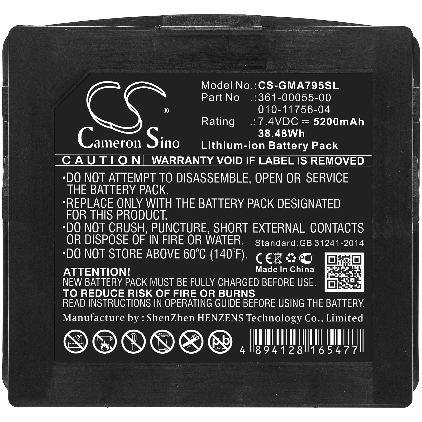 Batteri for navigator, GPS for Garmin Aera 795, Aera 796