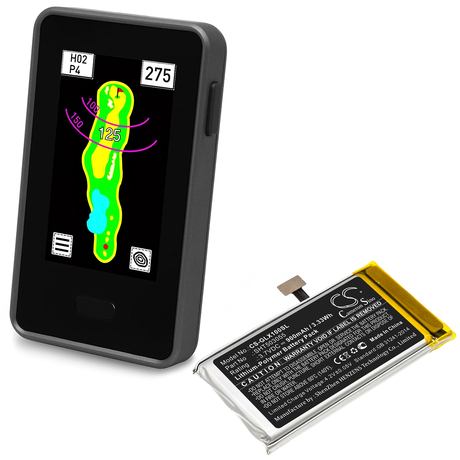 Batteri til Navigator, GPS for Golf Buddy VTX, DSC-VTX-100