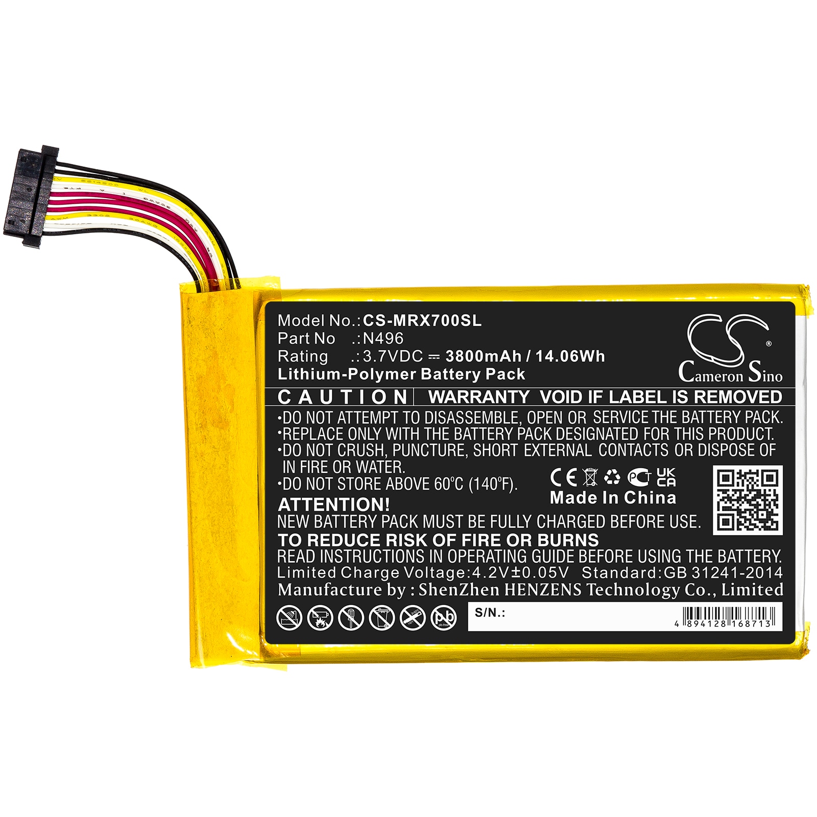 Batteri til Navigator, GPS for Magellan TRX7