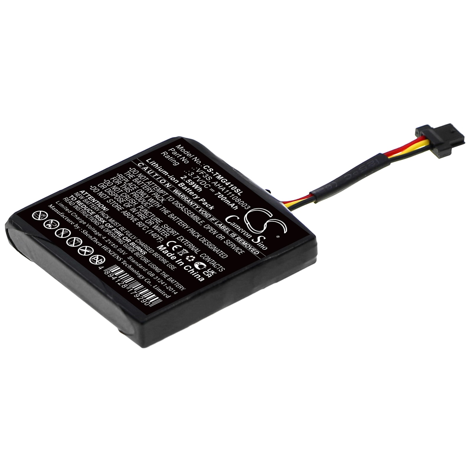 Batteri for navigator, GPS for TomTom Star 40, Star 40 Euro