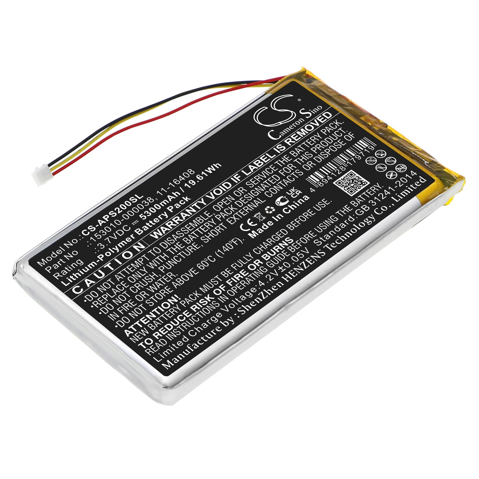 Batteri for navigator, GPS for Appareo Stratus 2, Stratus 3, Stratus 2S