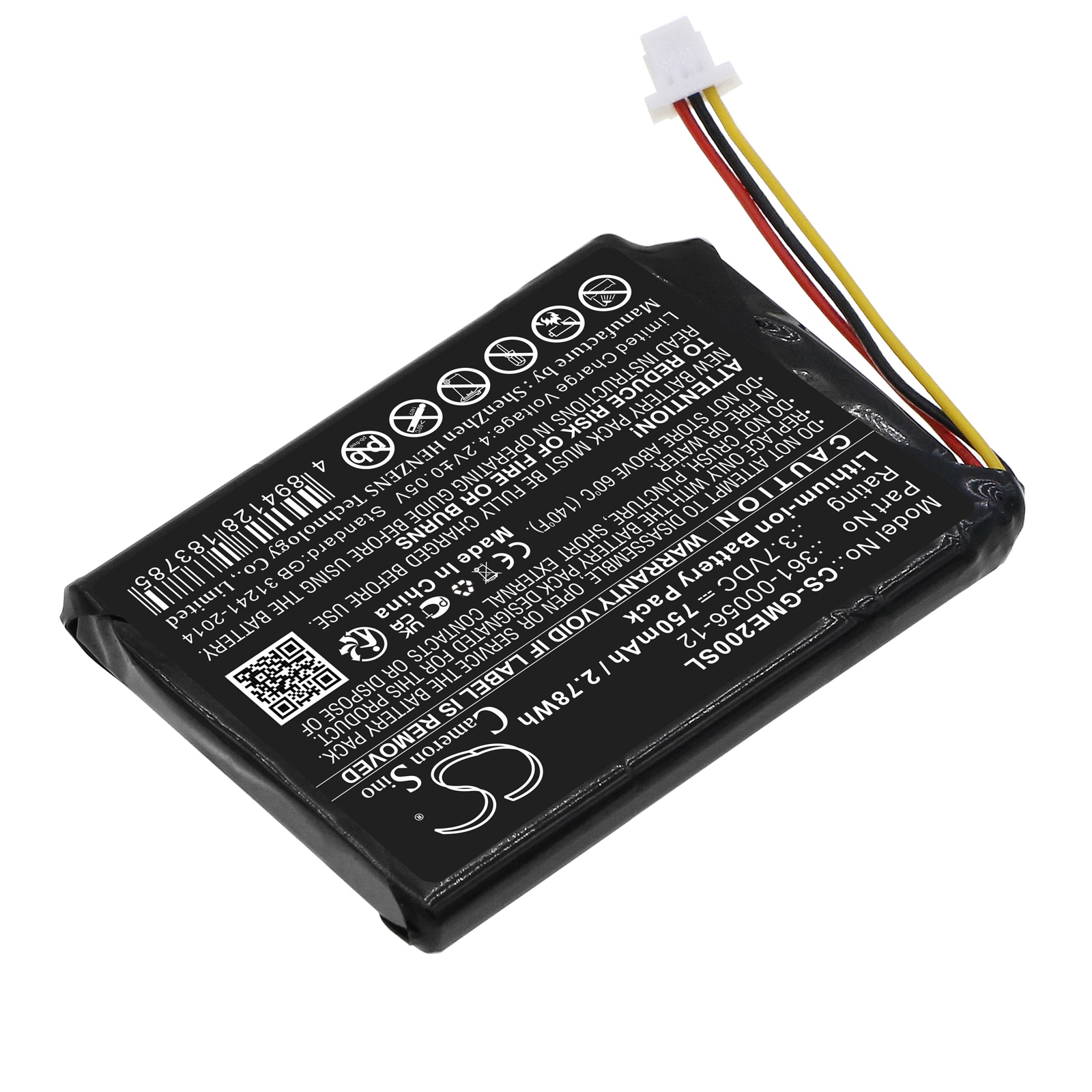 Batteri for navigator, GPS for Garmin EDGE Explore 2, Dezl OTR700
