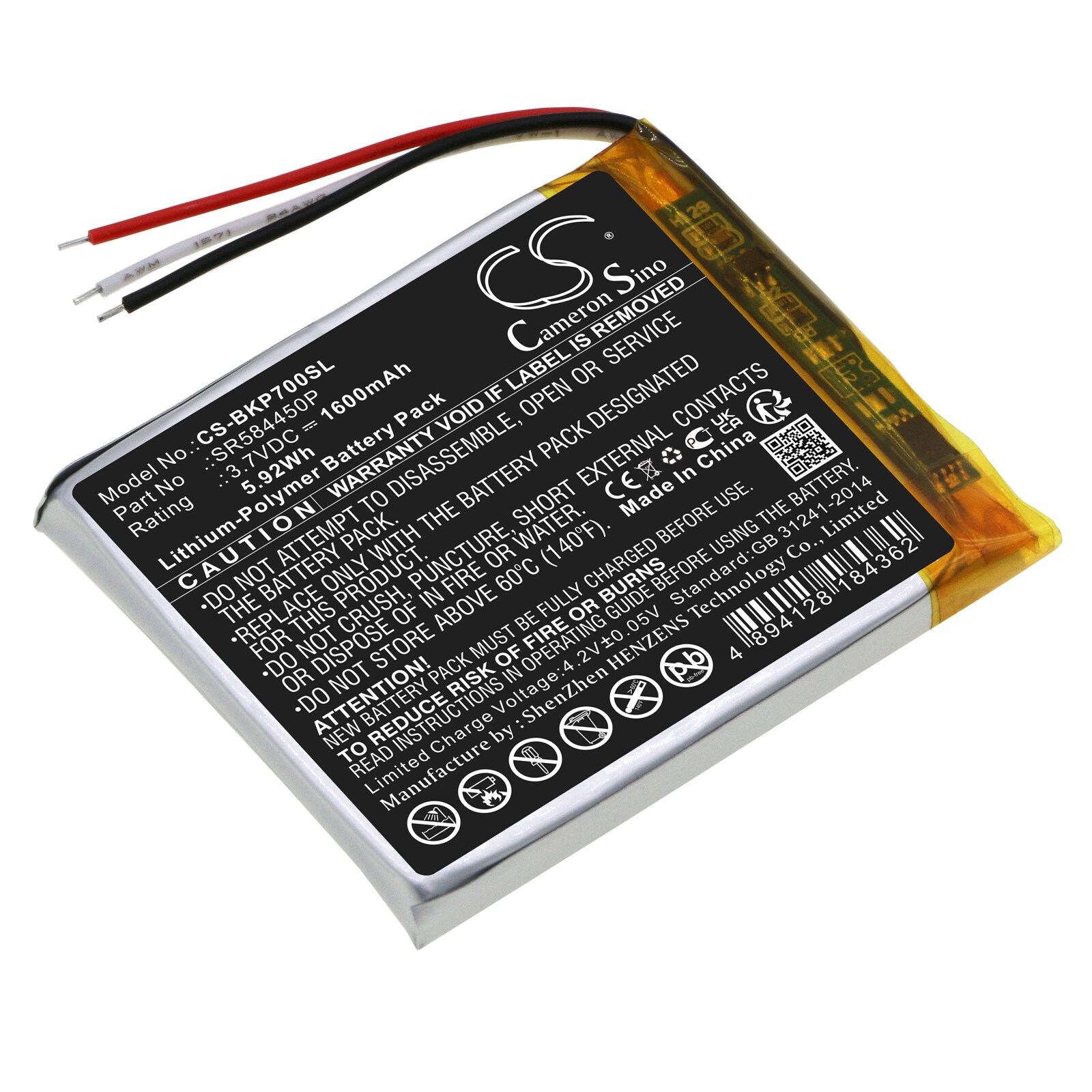 Batteri for navigator, GPS for Becker Transit 7SL EU, TRANSIT7SLEU