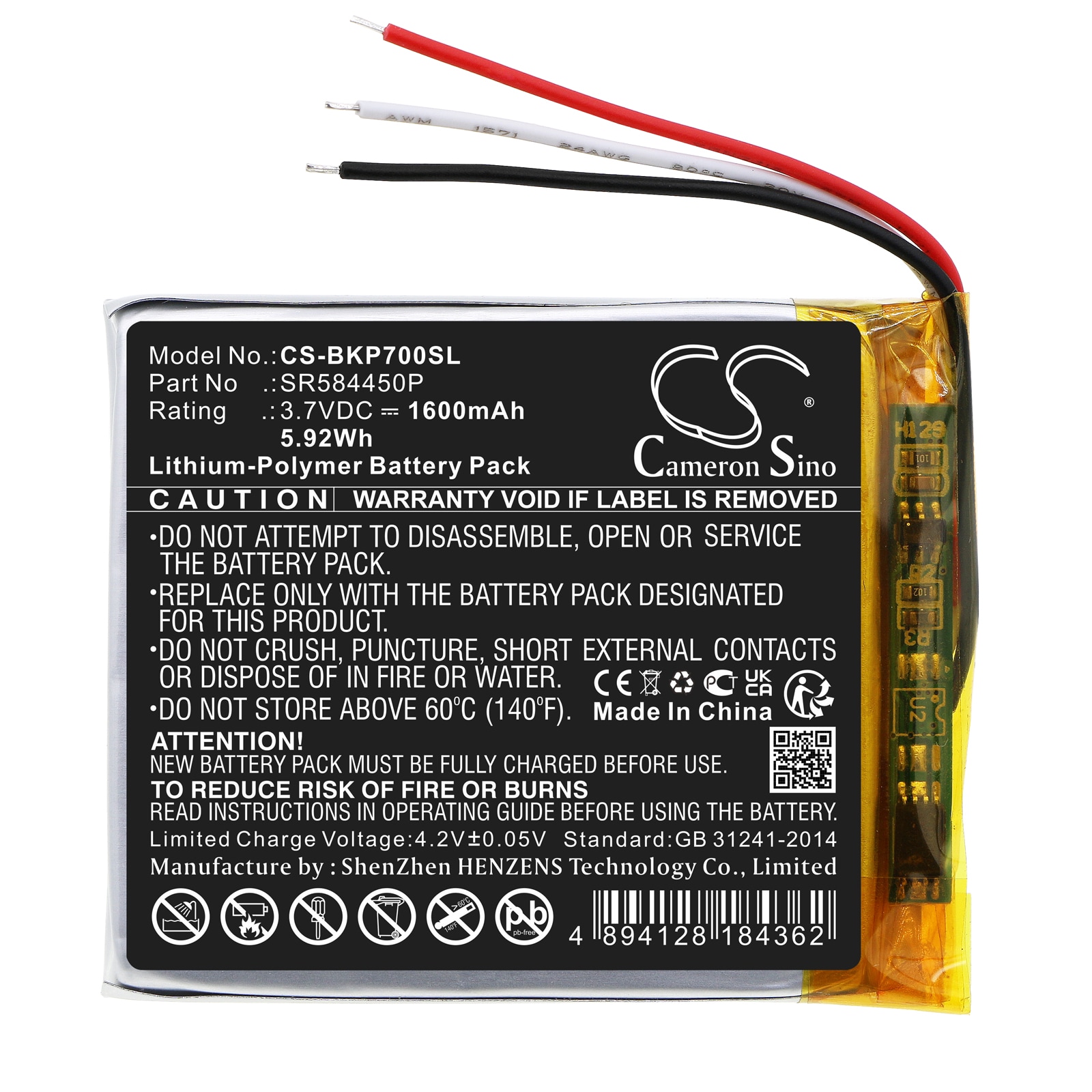 Batteri for navigator, GPS for Becker Transit 7SL EU, TRANSIT7SLEU