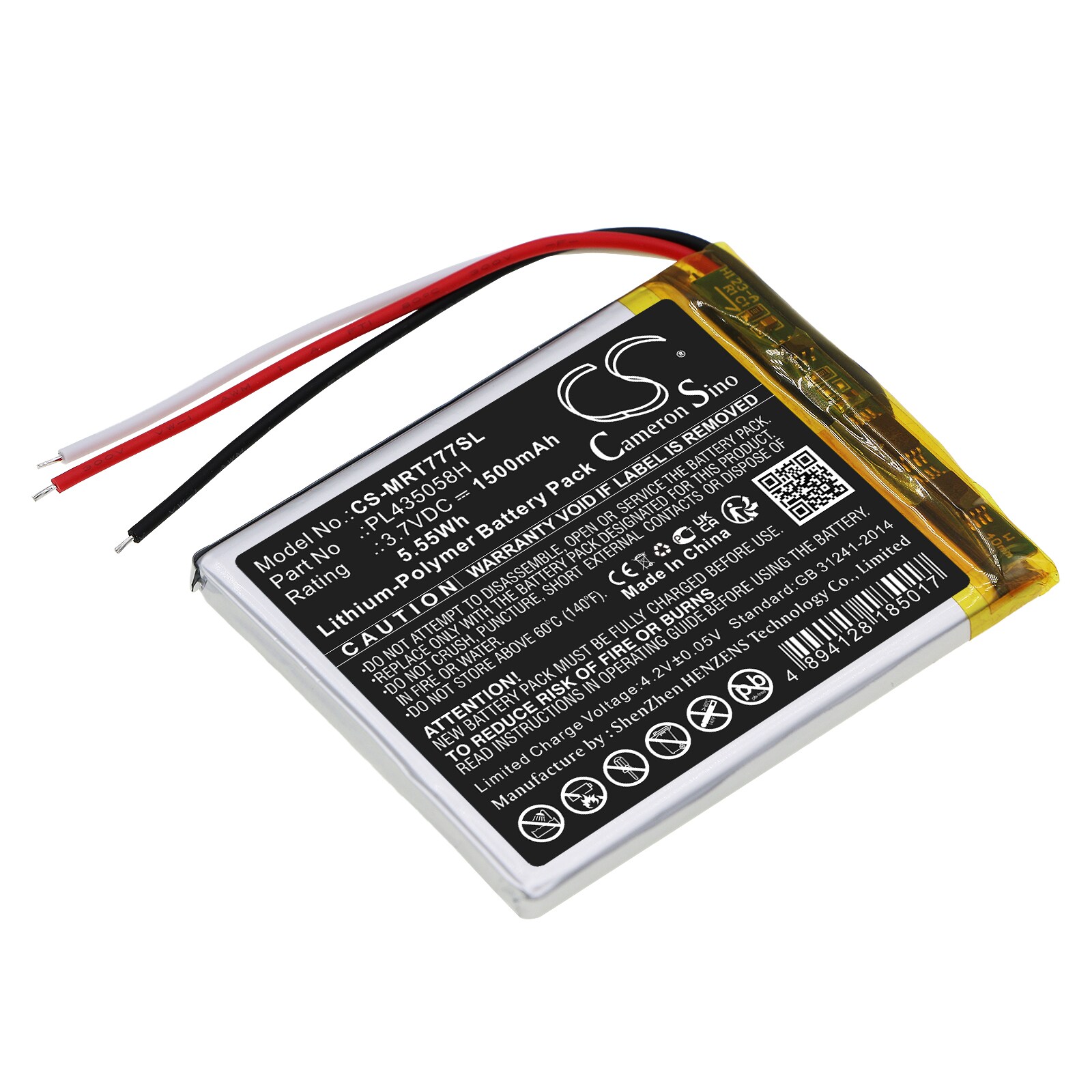 Batteri for Navigator, GPS for RoadMate 7771T-LMB, RM7771T-LMB