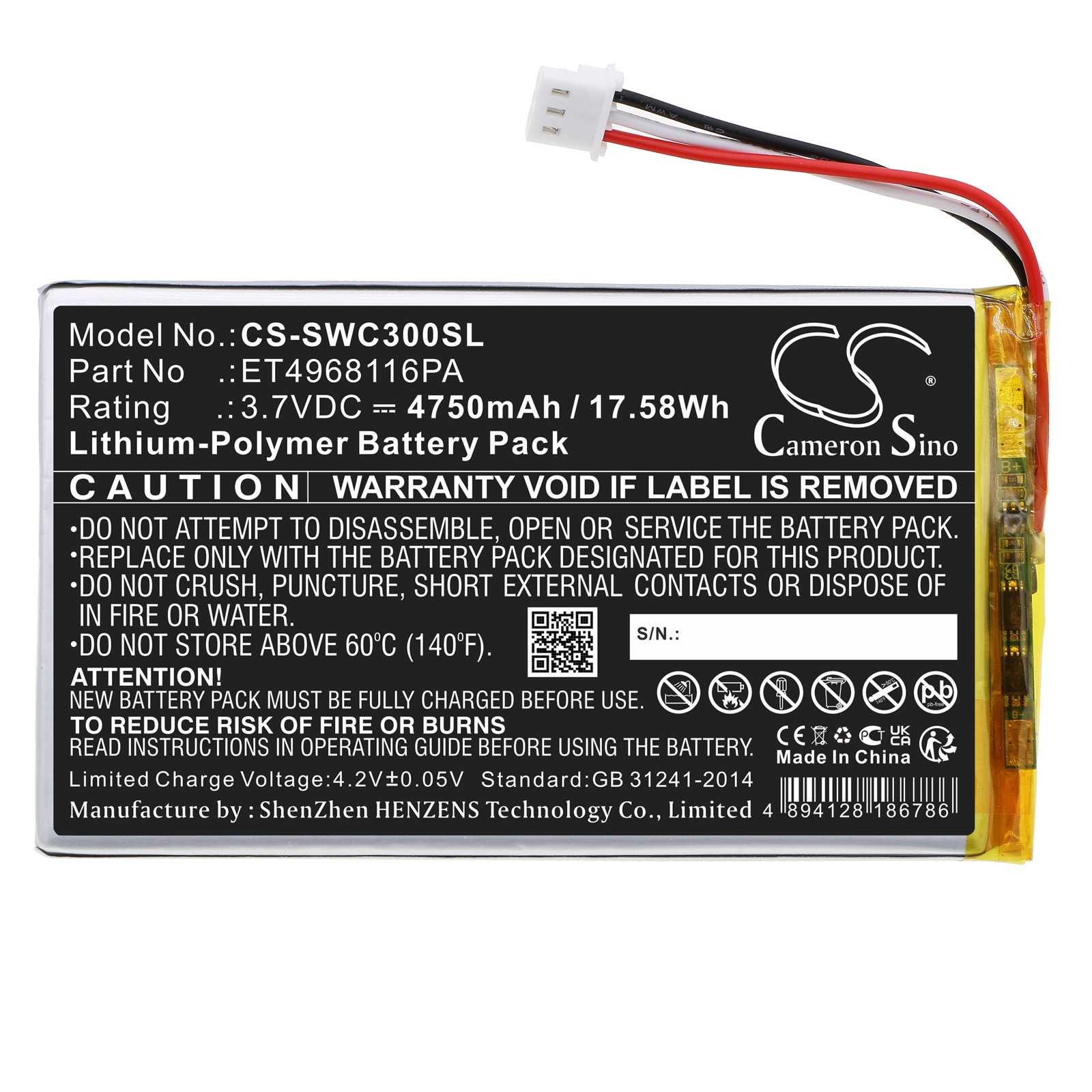 Batteri til Navigator, GPS for Swing Caddie SC300