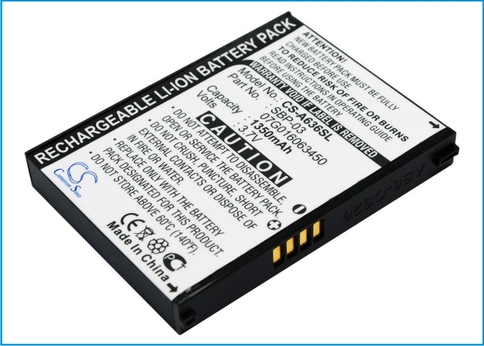 Batteri for navigator, GPS for Asus Mypal A630, Mypal A632, Mypal A632N og andre.