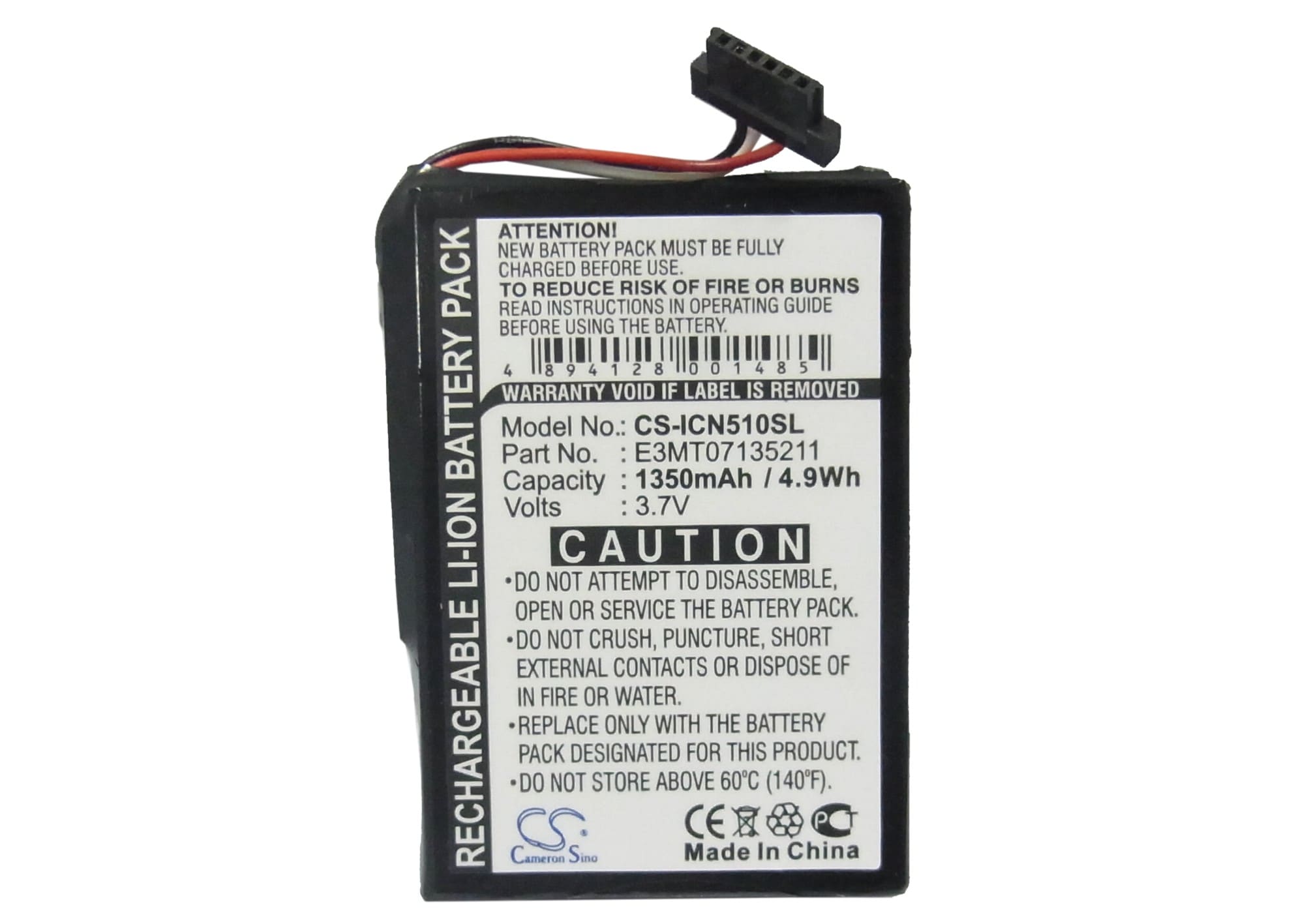 Batteri for Navigator, GPS for Navman iCN 510, iCN 520, iCN 530 osv.