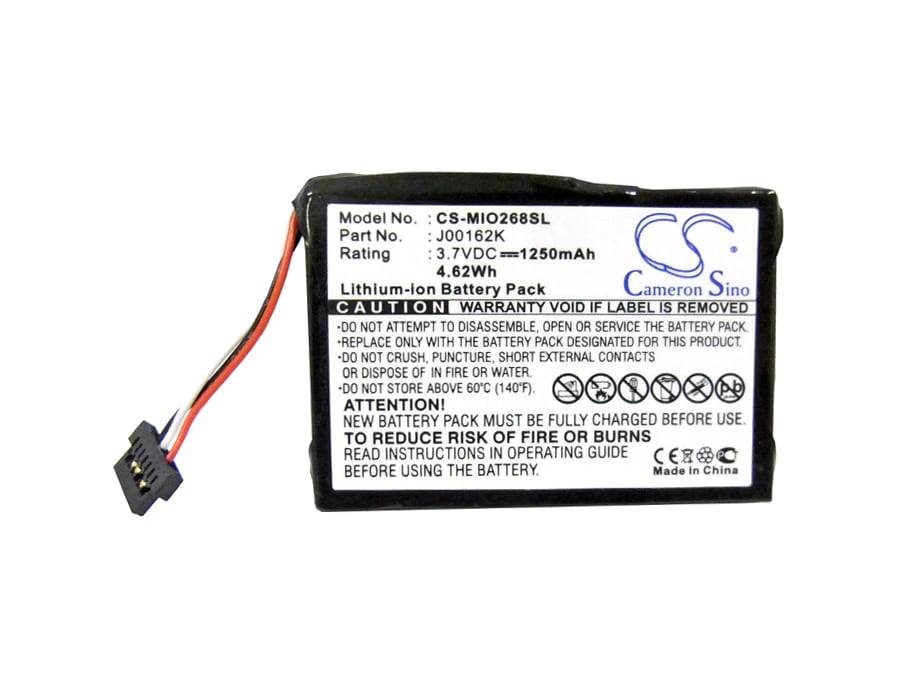Batteri for Navigator, GPS for Mitac Mio 138, Mio 268, Mio 268 Plus og andre