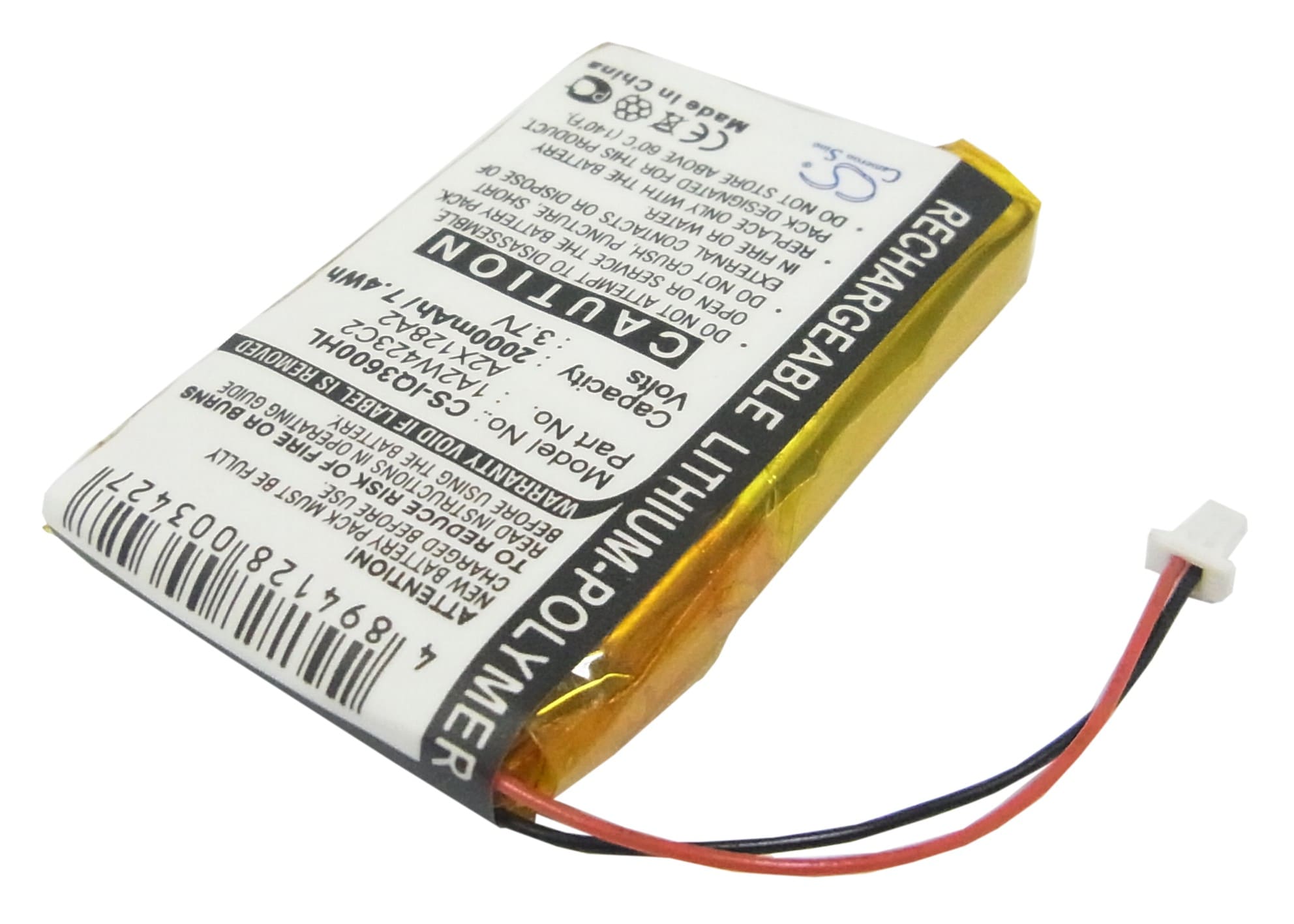 Batteri for navigator, GPS for Garmin iQue 3200, iQue 3600, iQue 3600a