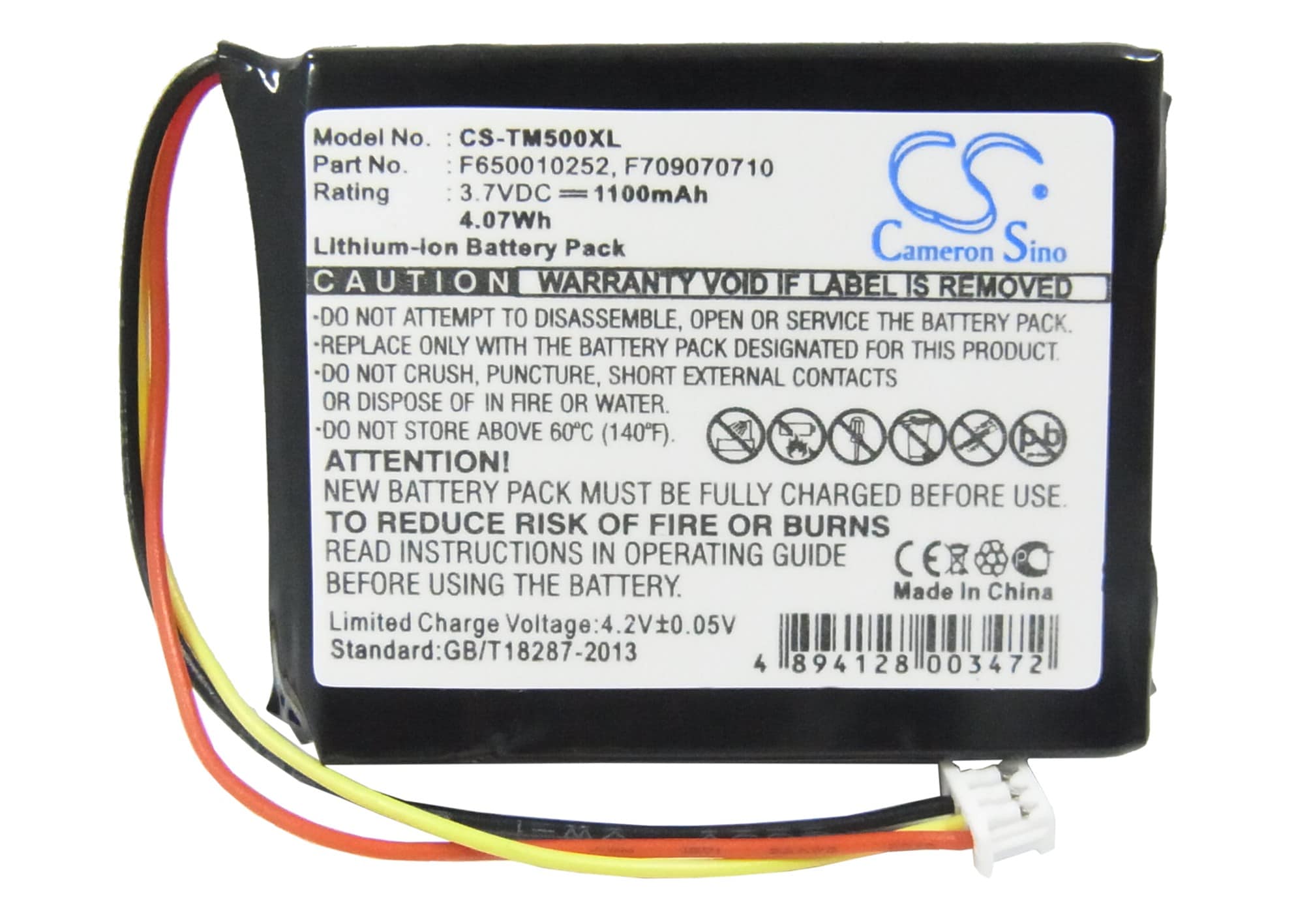 Batteri for Navigator, GPS for TomTom One, One Europe, One Regional osv.