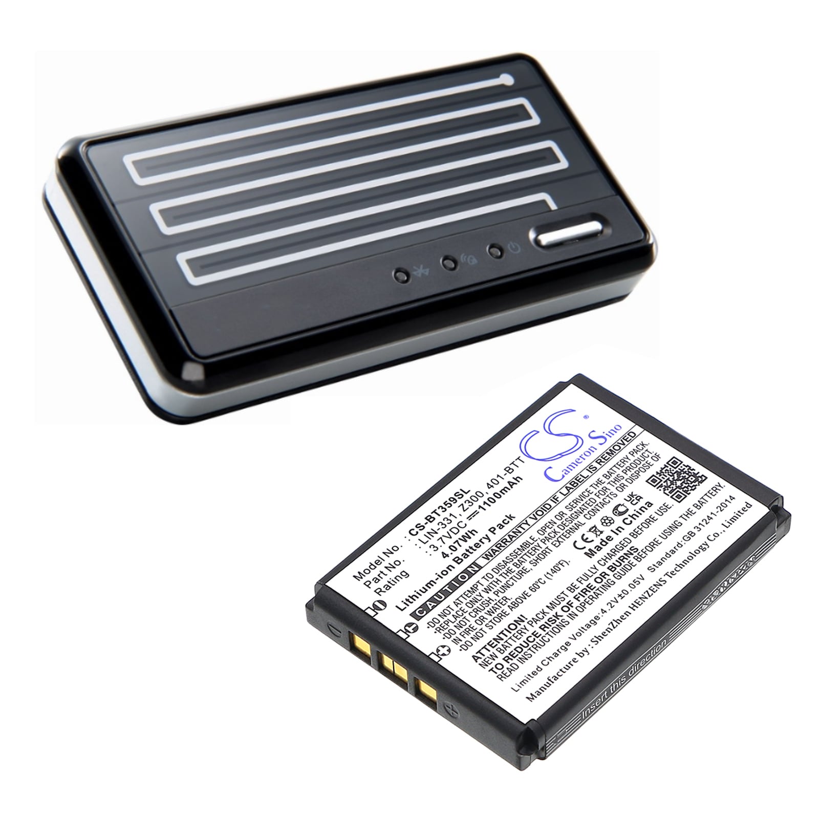Batteri for Navigator, GPS for Globalsat BT-359, BT-359W, TR-101 osv.