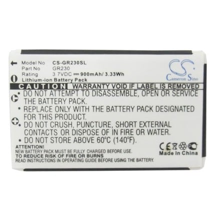 Batteri for navigator, GPS for Holux GR-230 GPS-mottaker, GR-231 GPS-mottaker